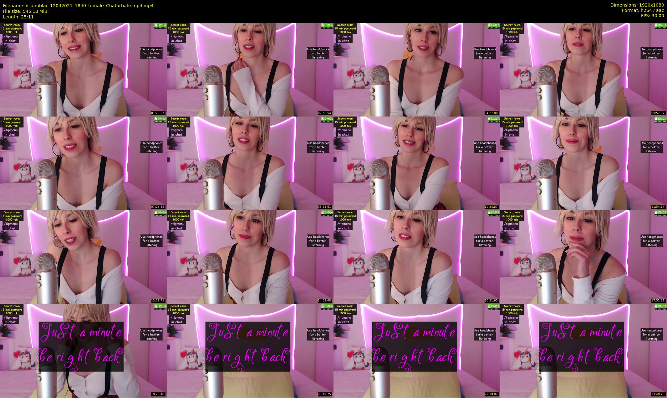islanublar — 26 minute Chaturbate female cam show recording, 1080p, Apr 12, 2021