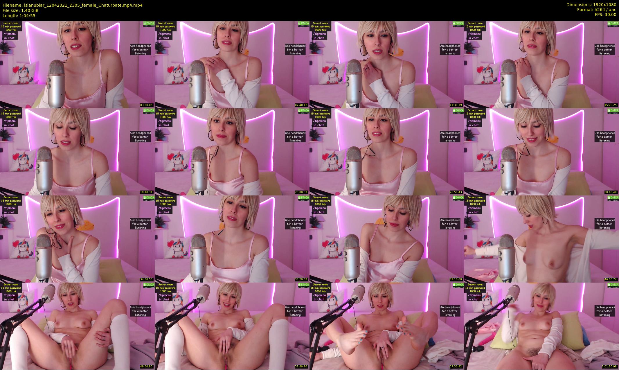 islanublar — 65 minute Chaturbate female cam show recording, 1080p, Apr 12, 2021