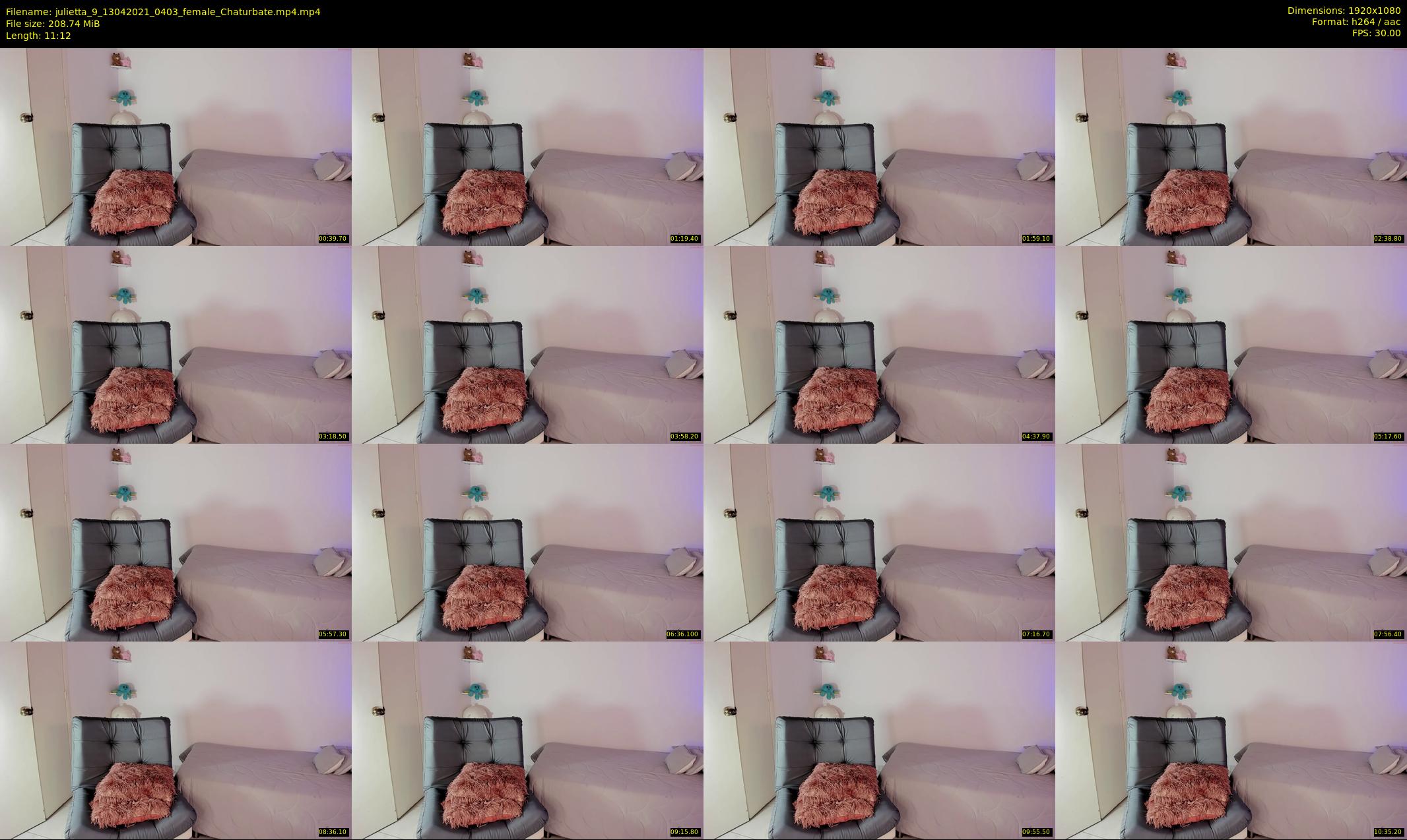 julietta_9 — 12 minute Chaturbate female cam show recording, 1080p, Apr 13, 2021