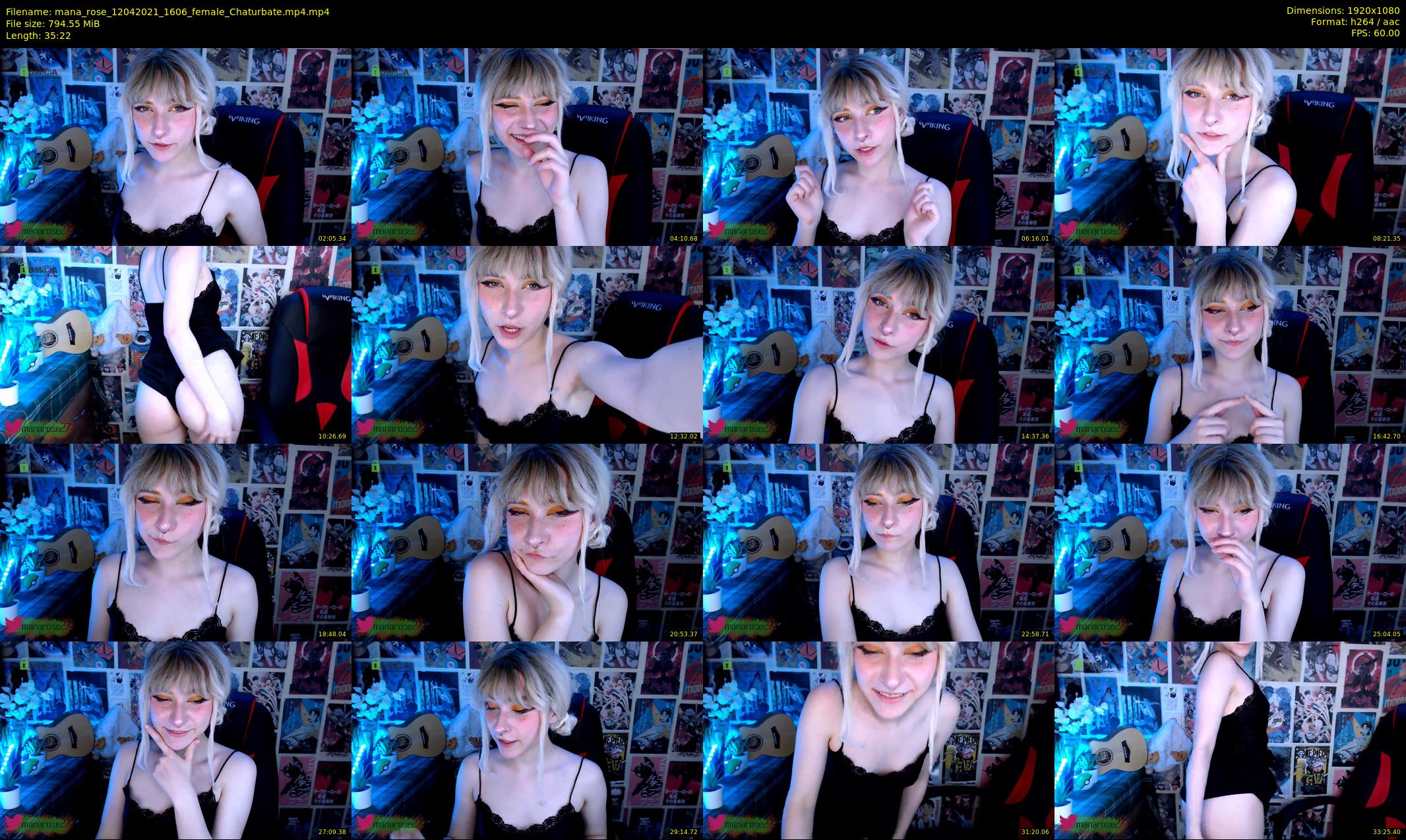 mana_rose — 36 minute Chaturbate female cam show recording, 1080p, Apr 12, 2021
