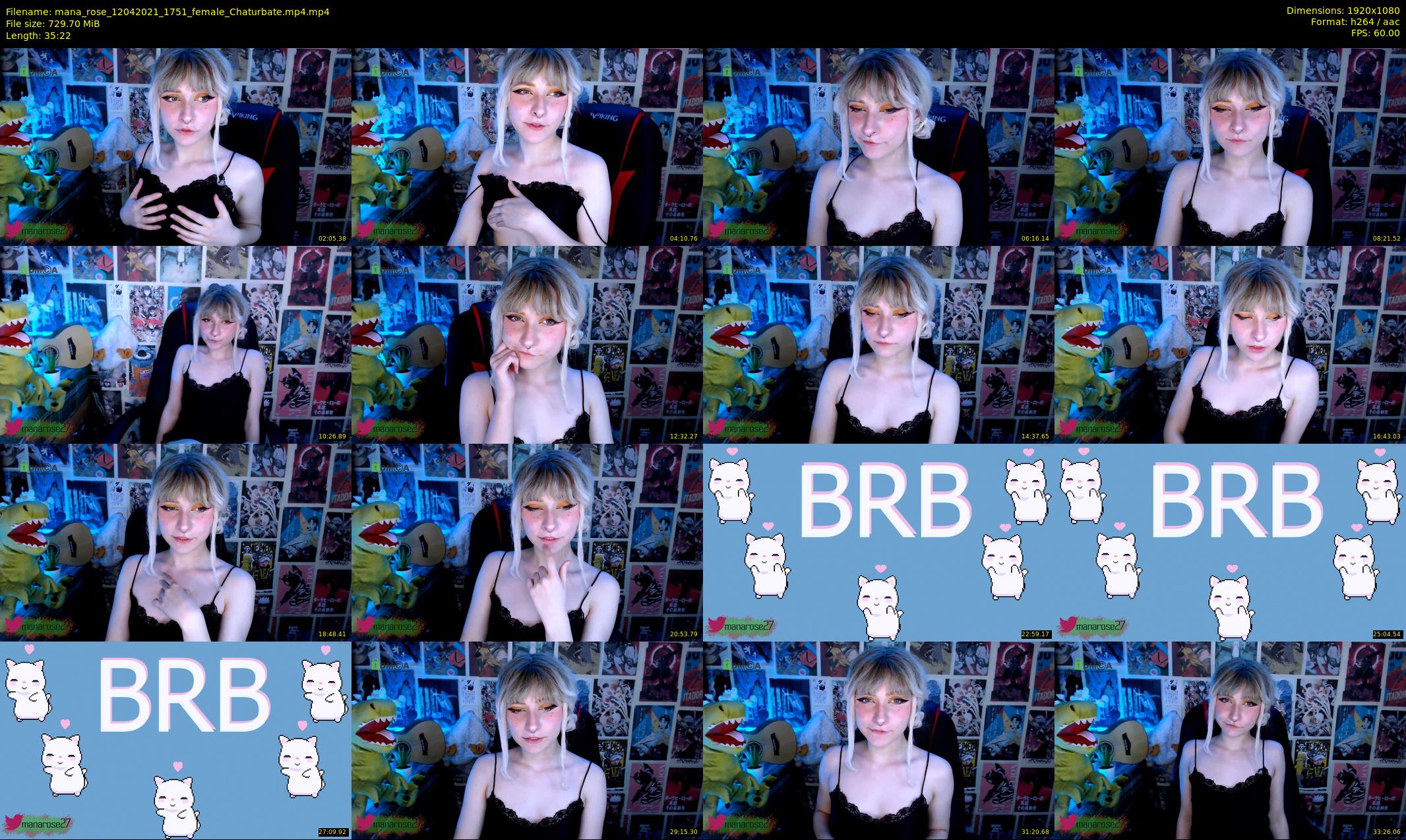 mana_rose — 36 minute Chaturbate female cam show recording, 1080p, Apr 12, 2021