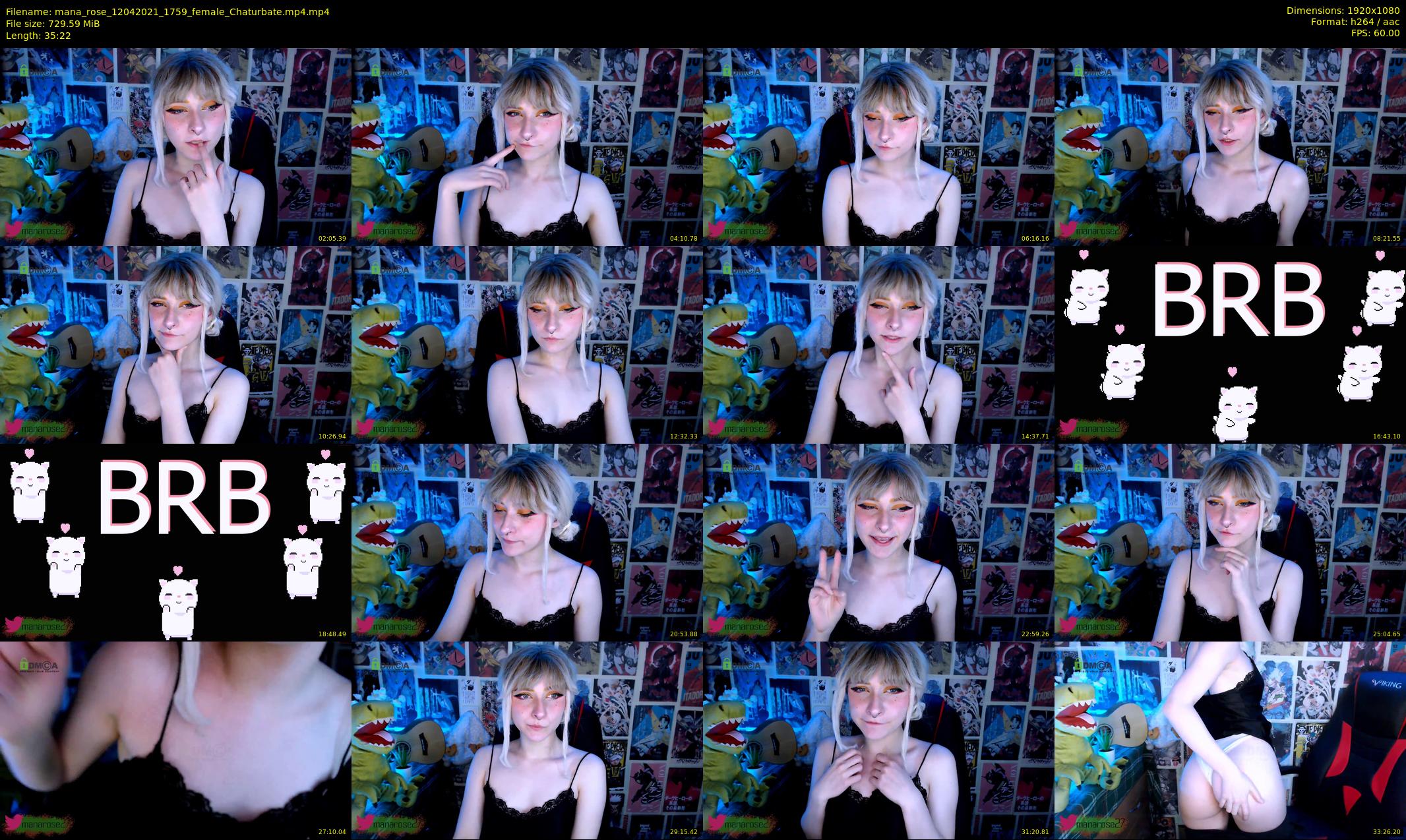 mana_rose — 36 minute Chaturbate female cam show recording, 1080p, Apr 12, 2021