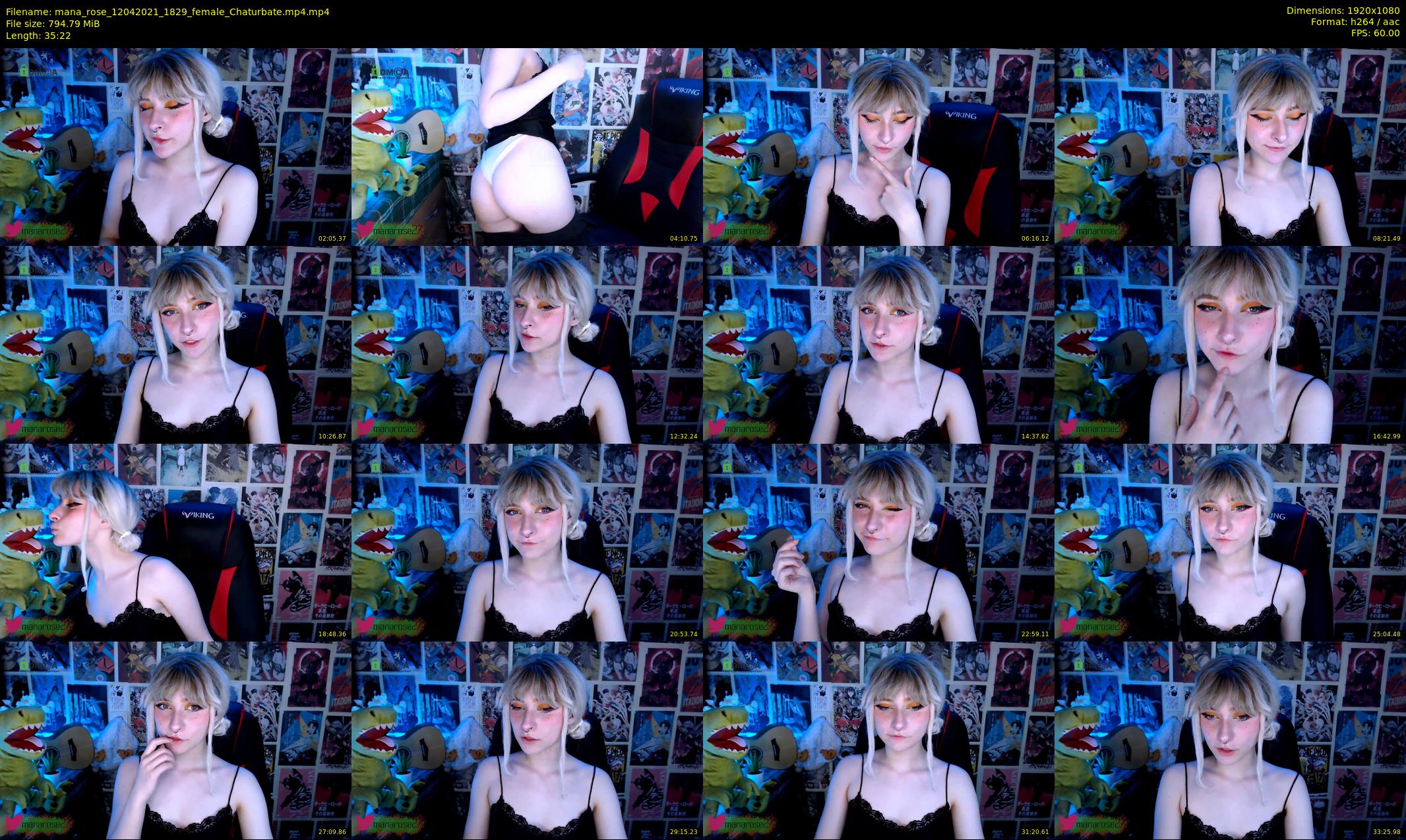 mana_rose — 36 minute Chaturbate female cam show recording, 1080p, Apr 12, 2021