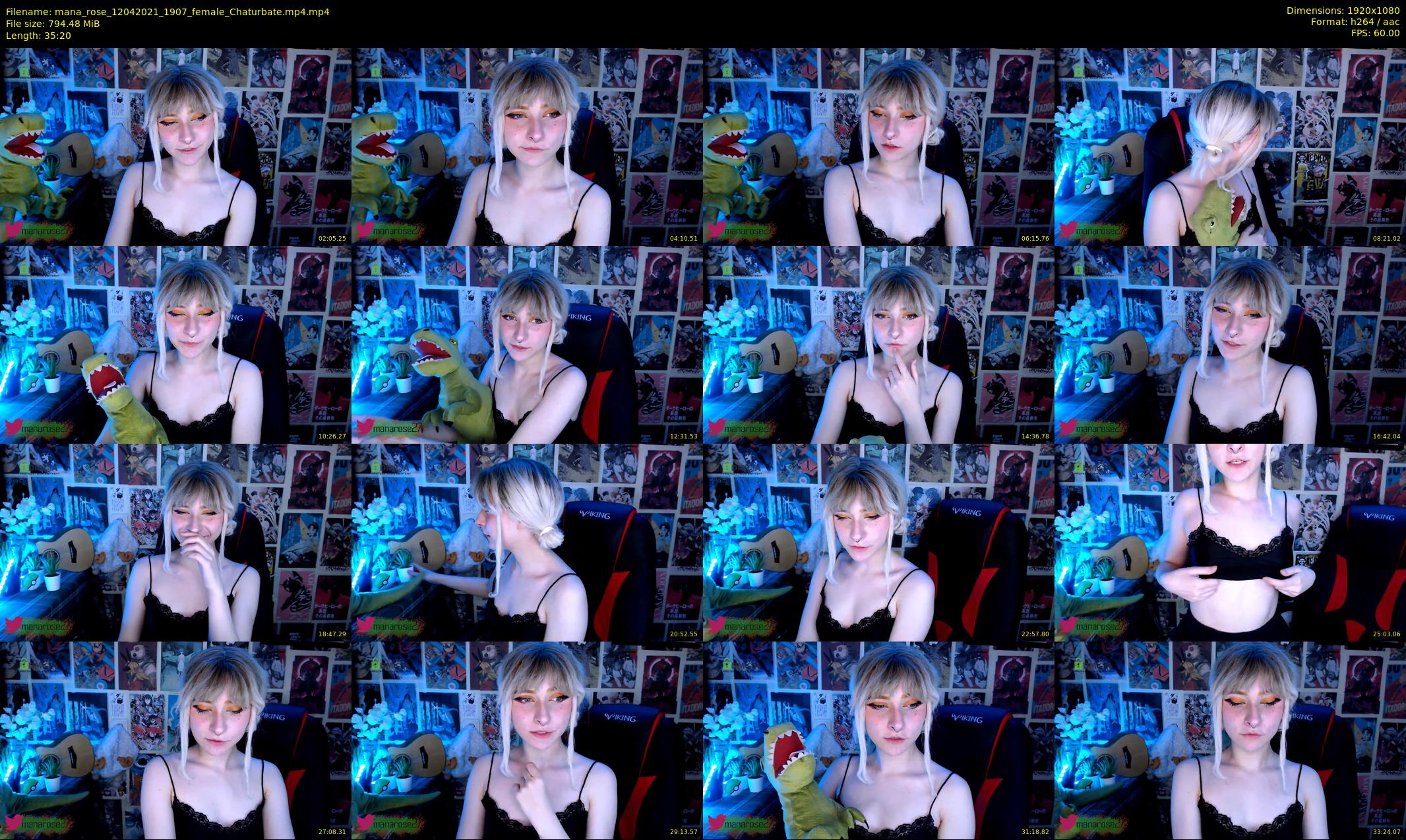 mana_rose — 36 minute Chaturbate female cam show recording, 1080p, Apr 12, 2021