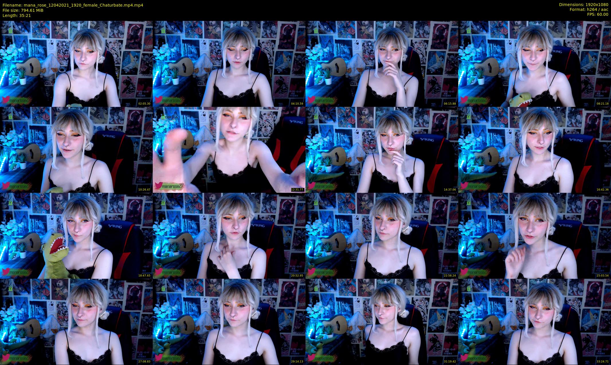 mana_rose — 36 minute Chaturbate female cam show recording, 1080p, Apr 12, 2021