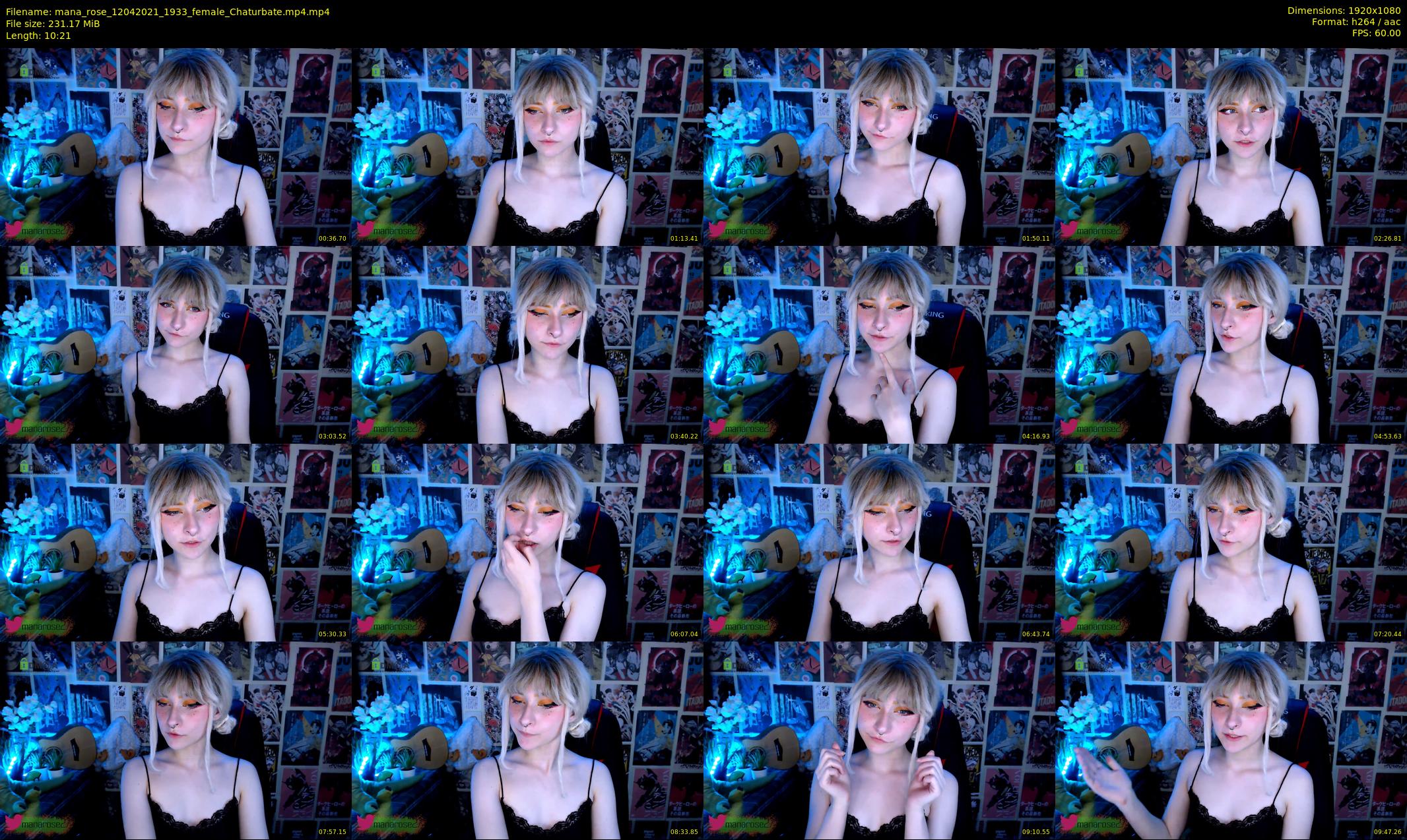 mana_rose — 11 minute Chaturbate female cam show recording, 1080p, Apr 12, 2021