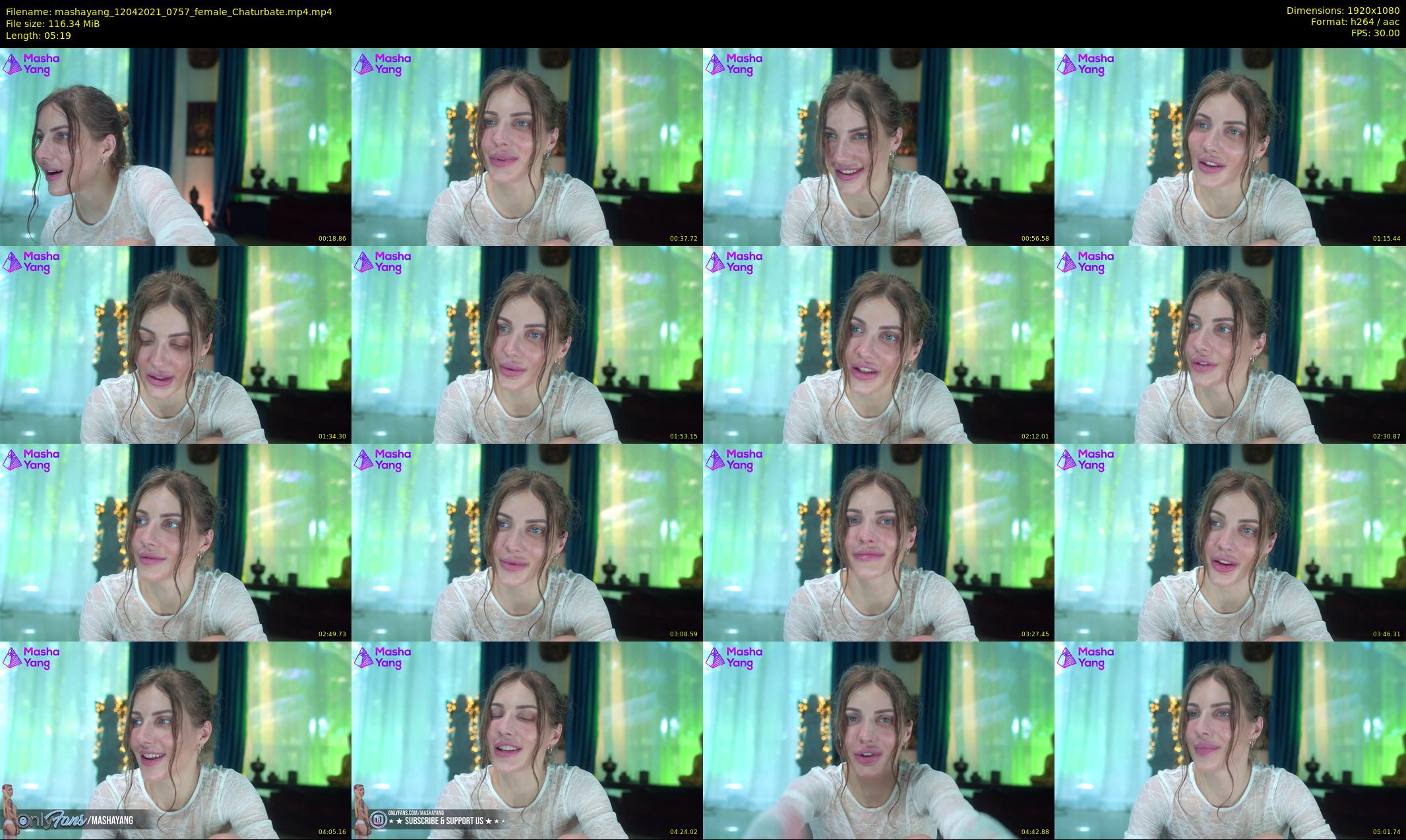 mashayang — 6 minute Chaturbate female cam show recording, 1080p, Apr 12, 2021
