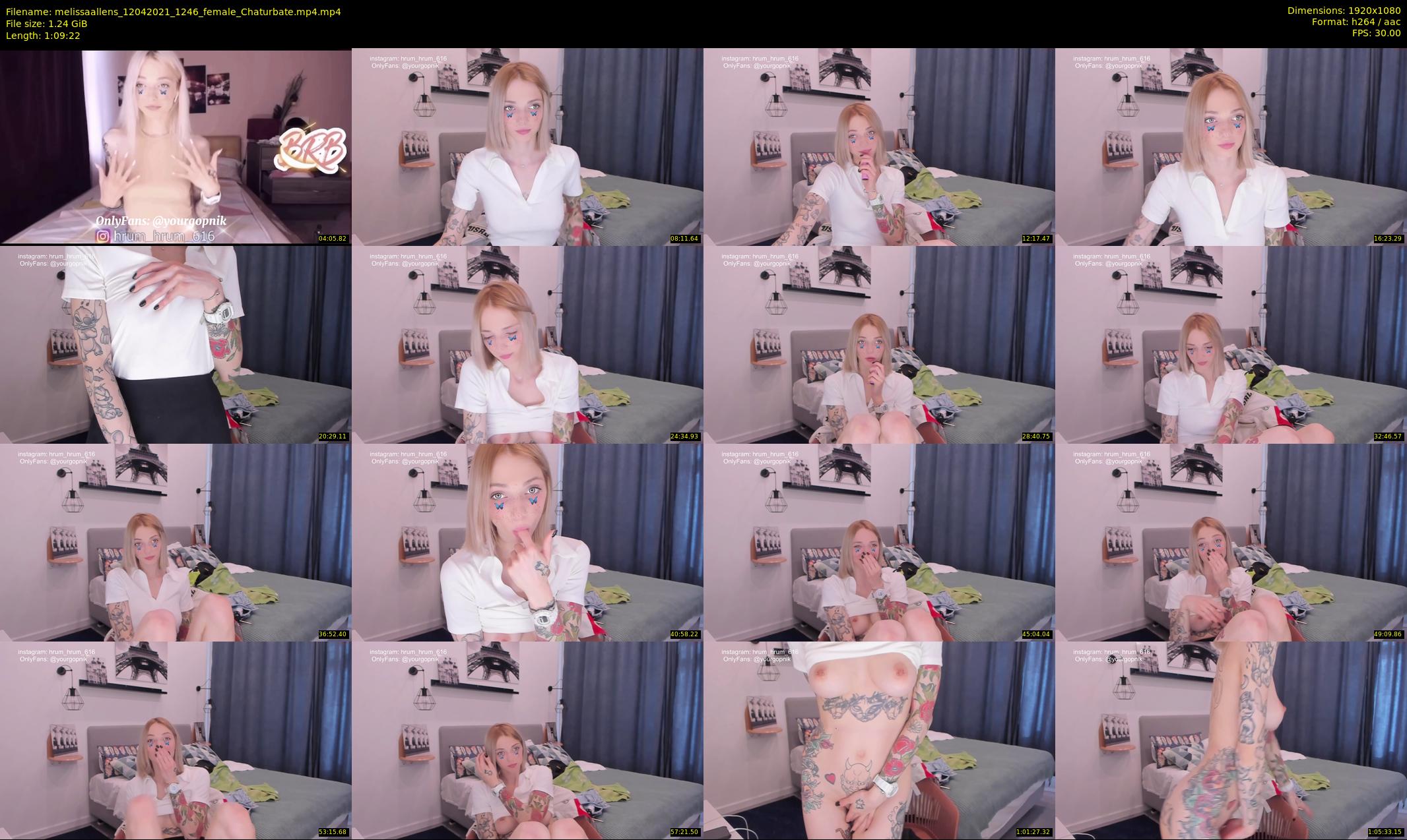 melissaallens — 70 minute Chaturbate female cam show recording, 1080p, Apr 12, 2021