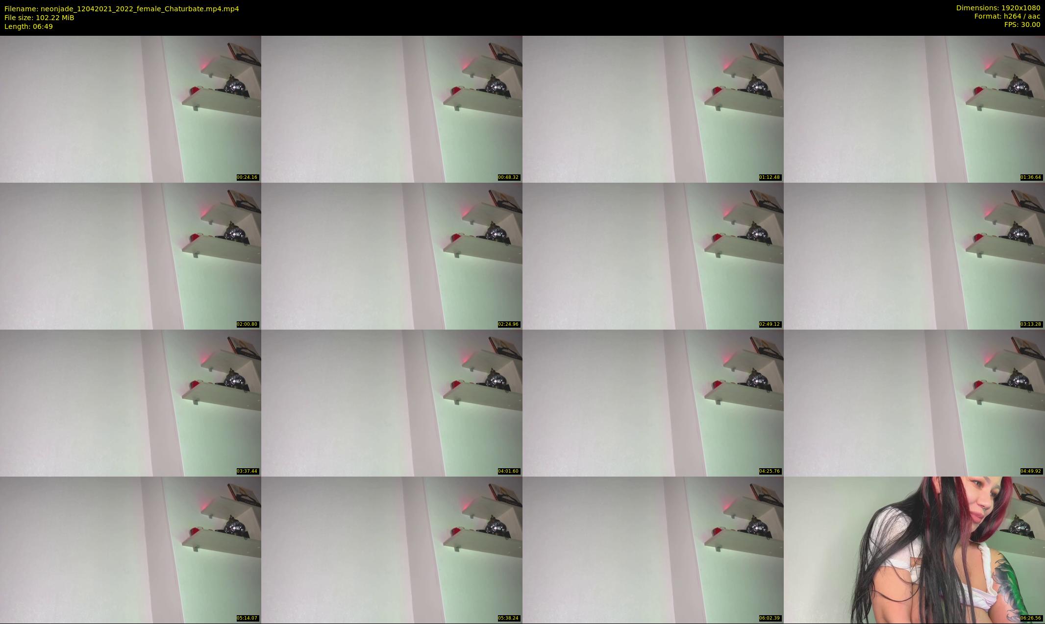 neonjade — 7 minute Chaturbate female cam show recording, 1080p, Apr 12, 2021