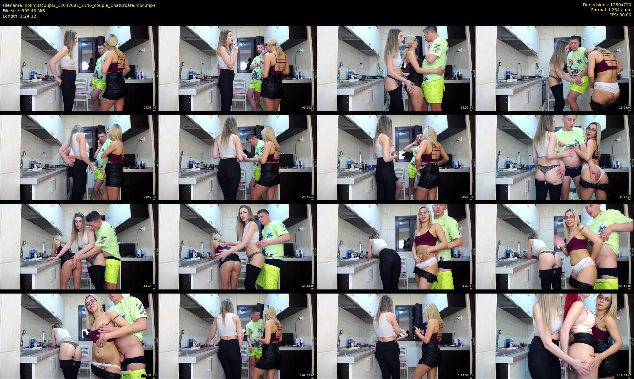 nolimitscoupl3 — 85 minute Chaturbate couple cam show recording, 720p, Apr 12, 2021