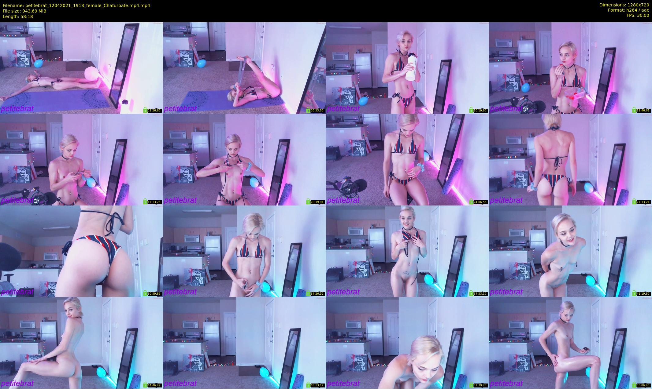 petitebrat — 59 minute Chaturbate female cam show recording, 720p, Apr 12, 2021