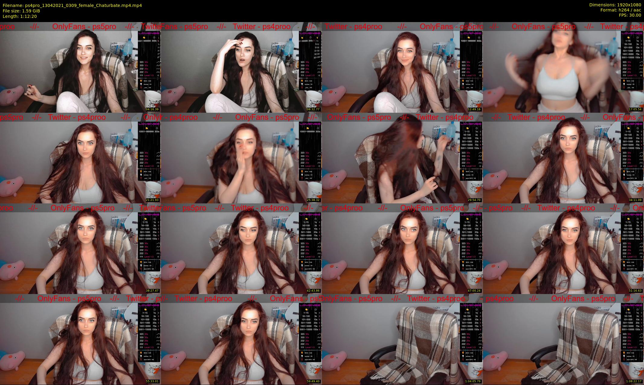 ps4pro — 73 minute Chaturbate female cam show recording, 1080p, Apr 13, 2021