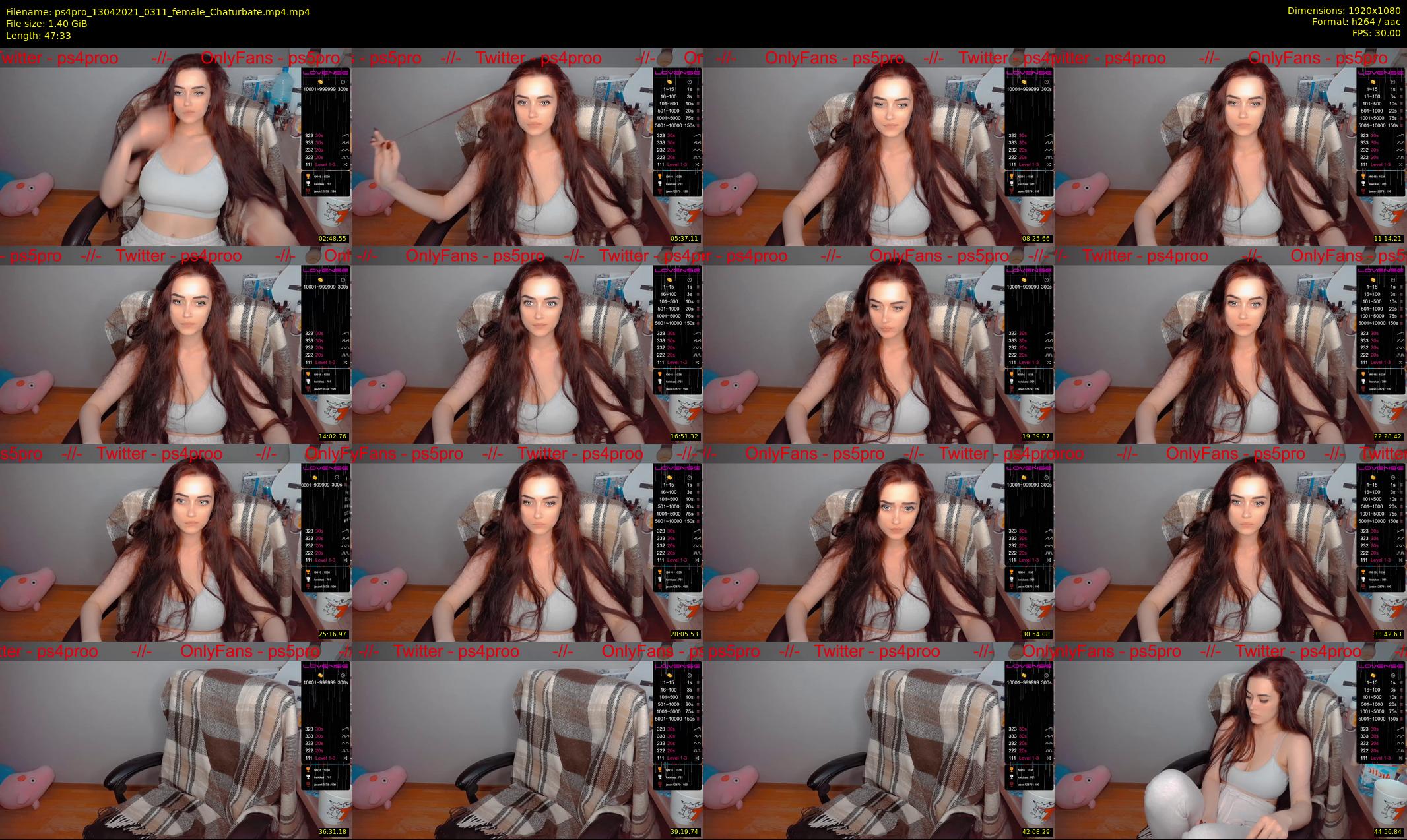 ps4pro — 48 minute Chaturbate female cam show recording, 1080p, Apr 13, 2021