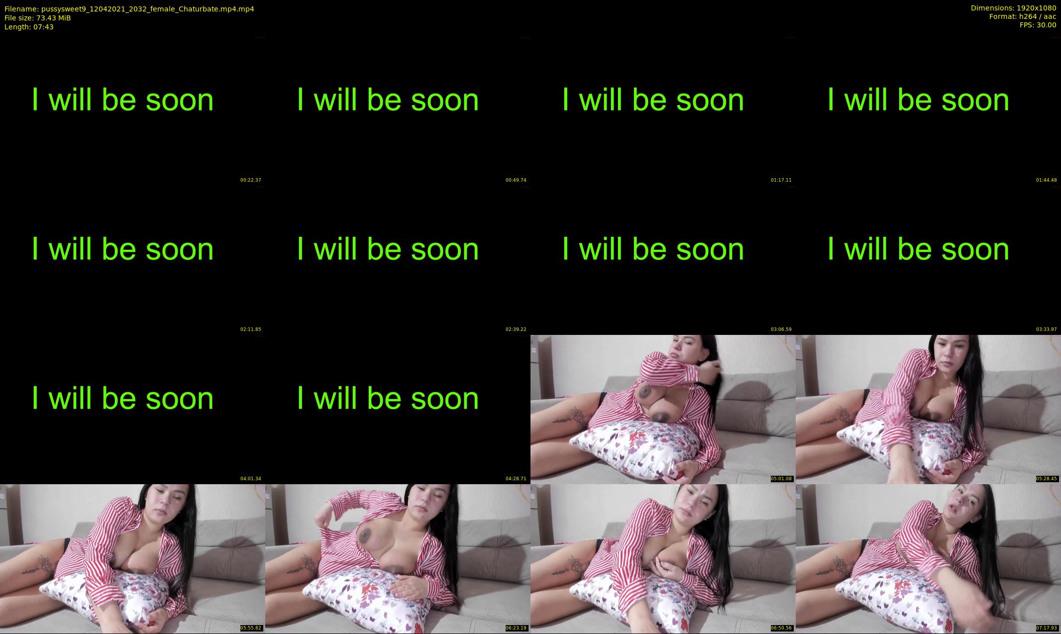 pussysweet9 — 8 minute Chaturbate female cam show recording, 1080p, Apr 12, 2021