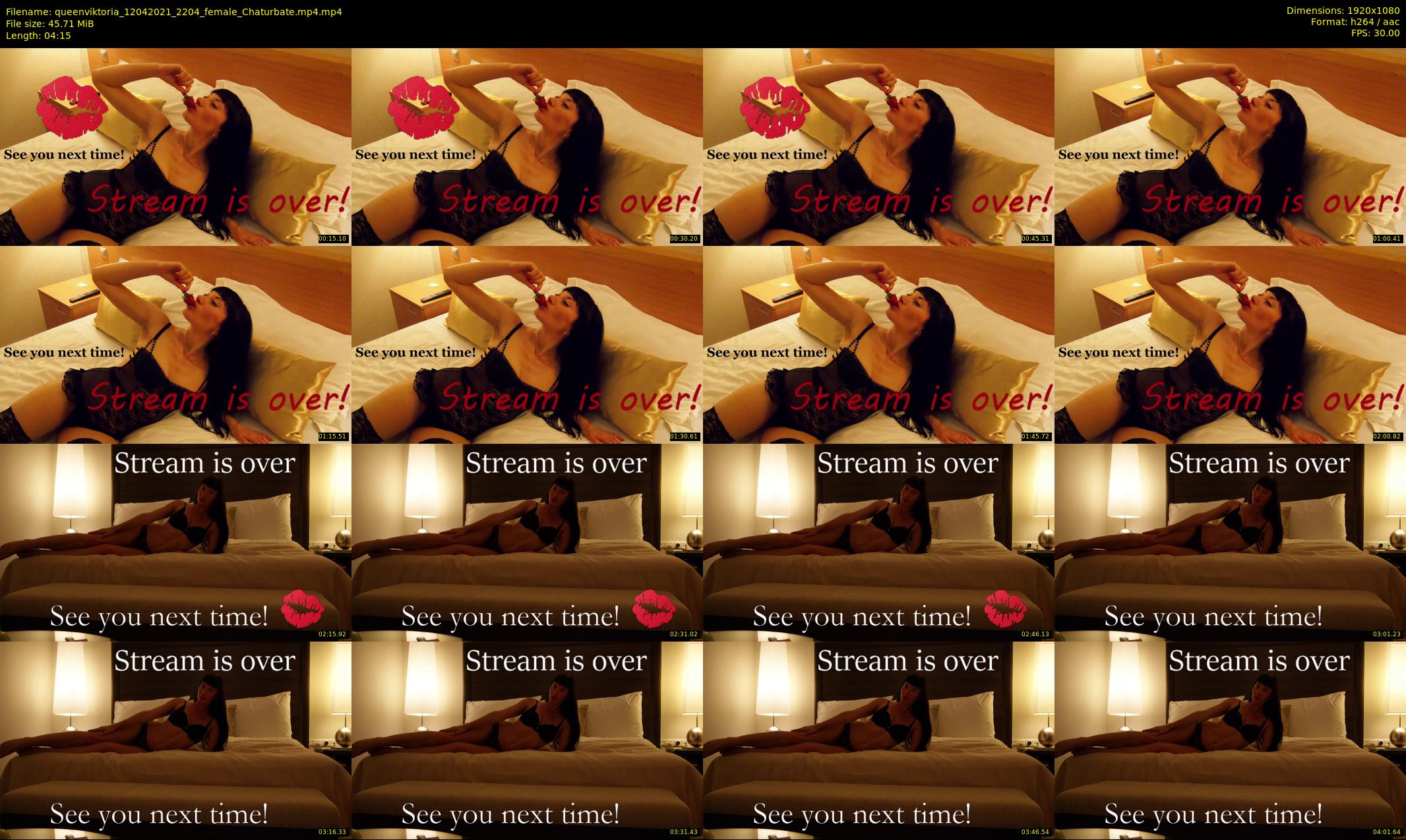 queenviktoria — 5 minute Chaturbate female cam show recording, 1080p, Apr 12, 2021