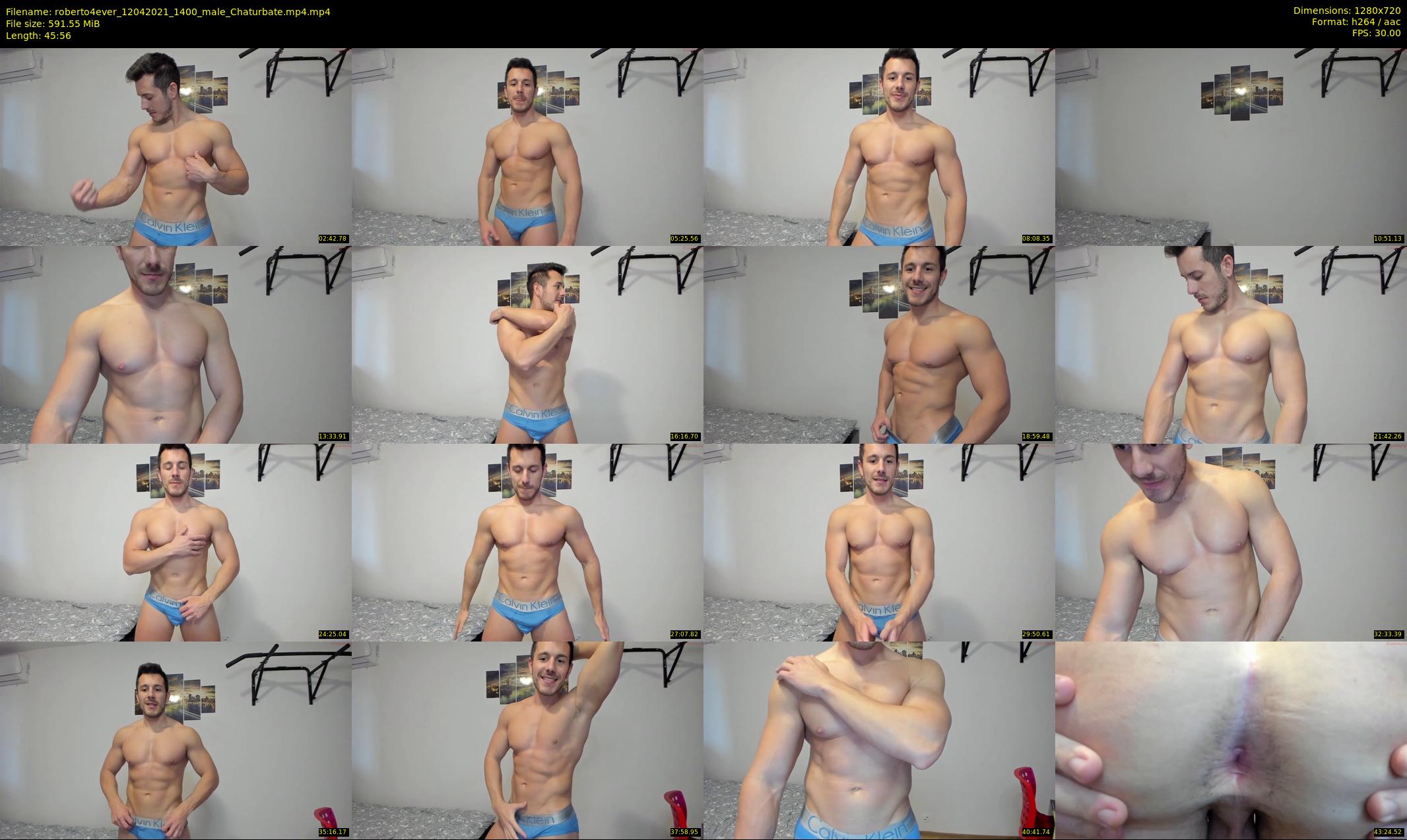 roberto4ever — 46 minute Chaturbate male cam show recording, 720p, Apr 12, 2021