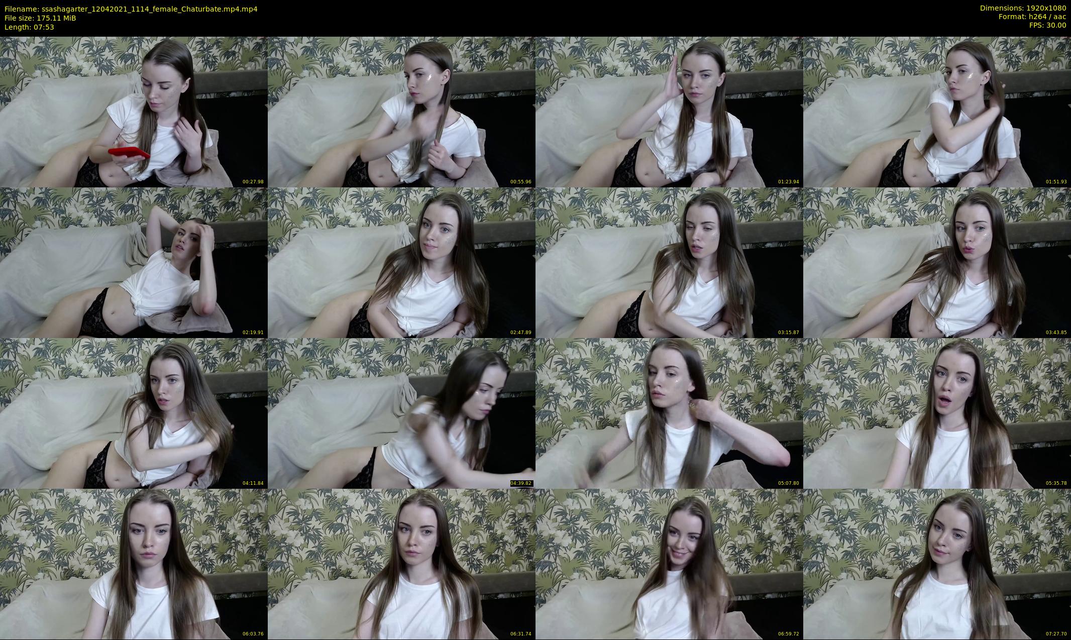 ssashagarter — 8 minute Chaturbate female cam show recording, 1080p, Apr 12, 2021