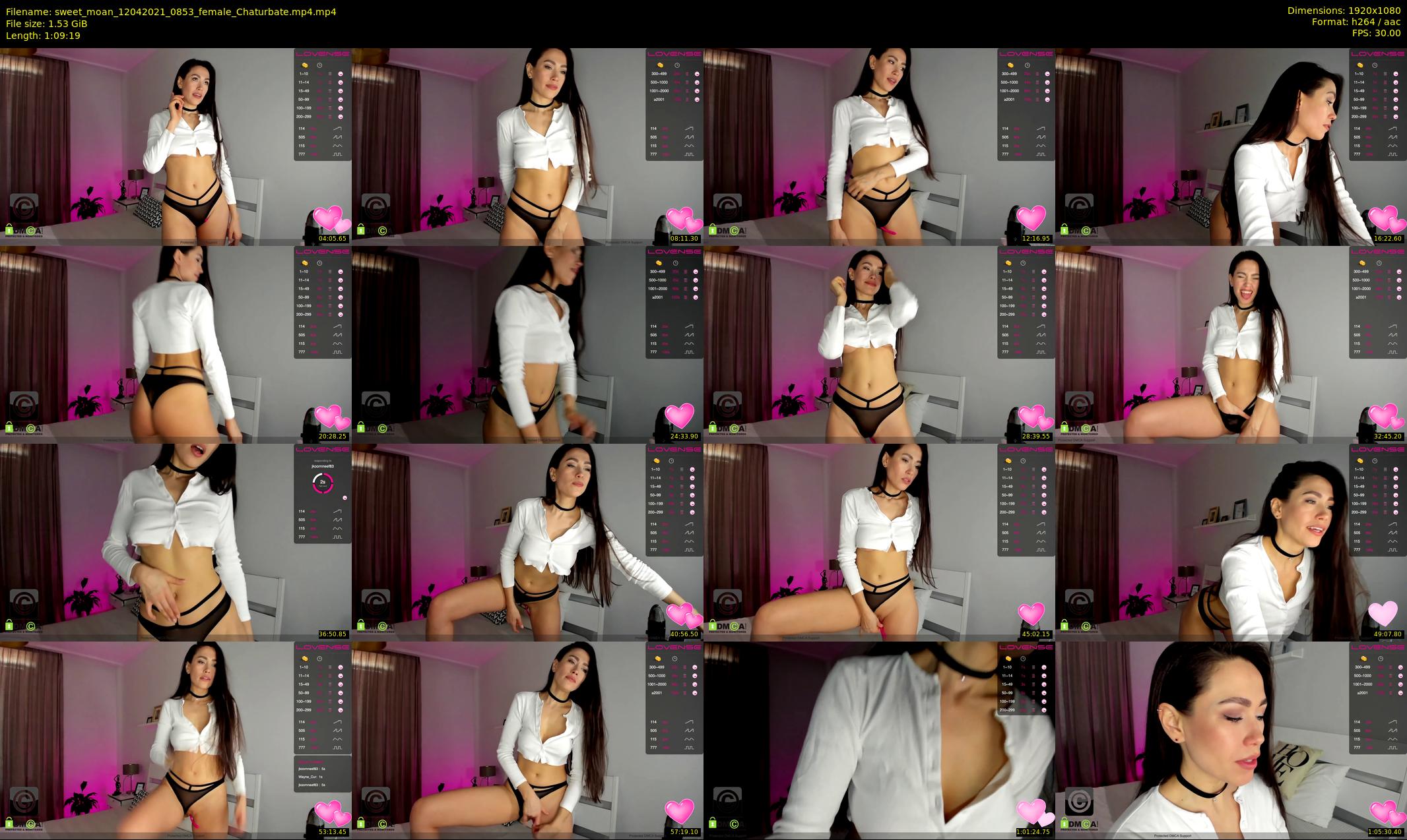 sweet_moan — 70 minute Chaturbate female cam show recording, 1080p, Apr 12, 2021
