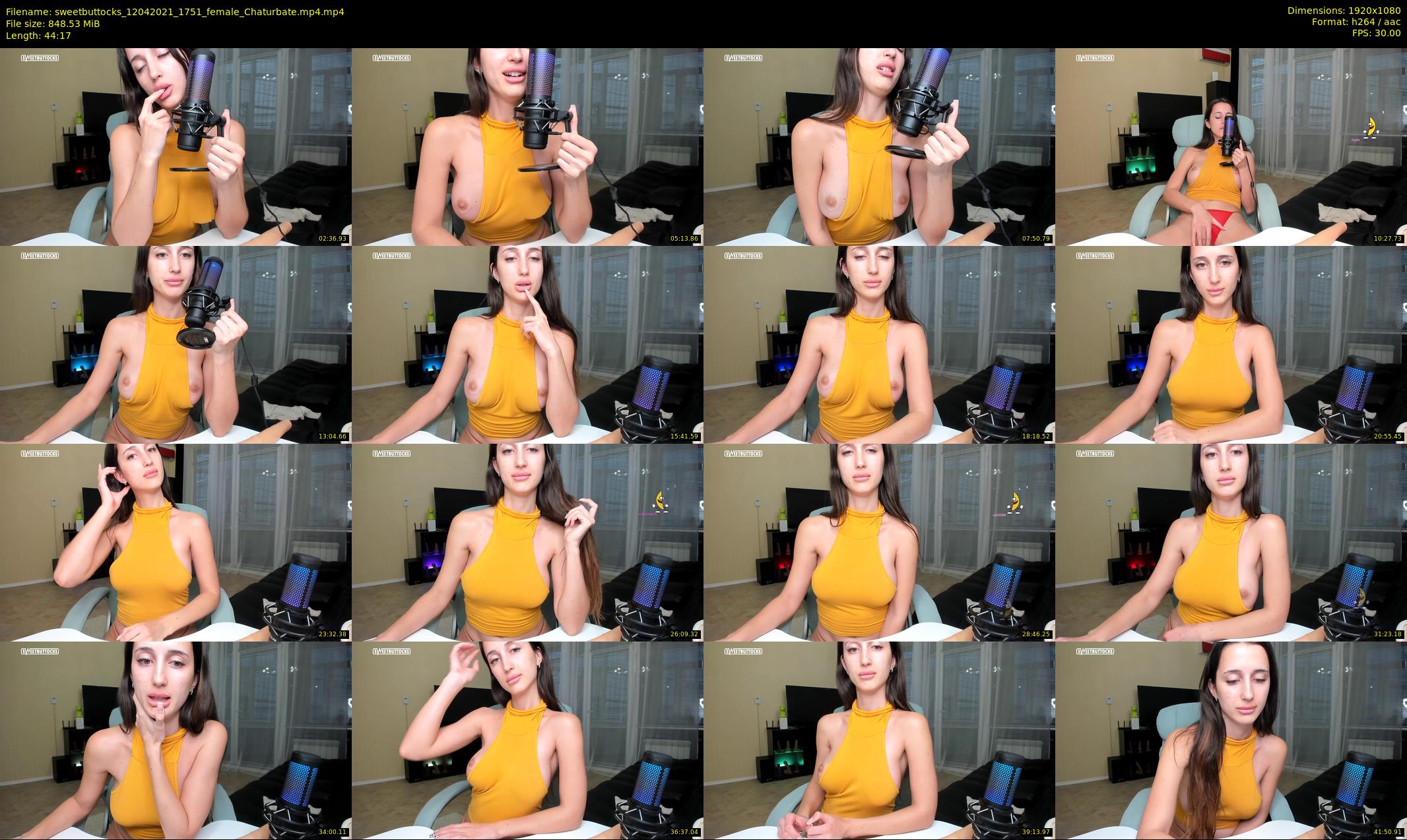 sweetbuttocks — 45 minute Chaturbate female cam show recording, 1080p, Apr 12, 2021