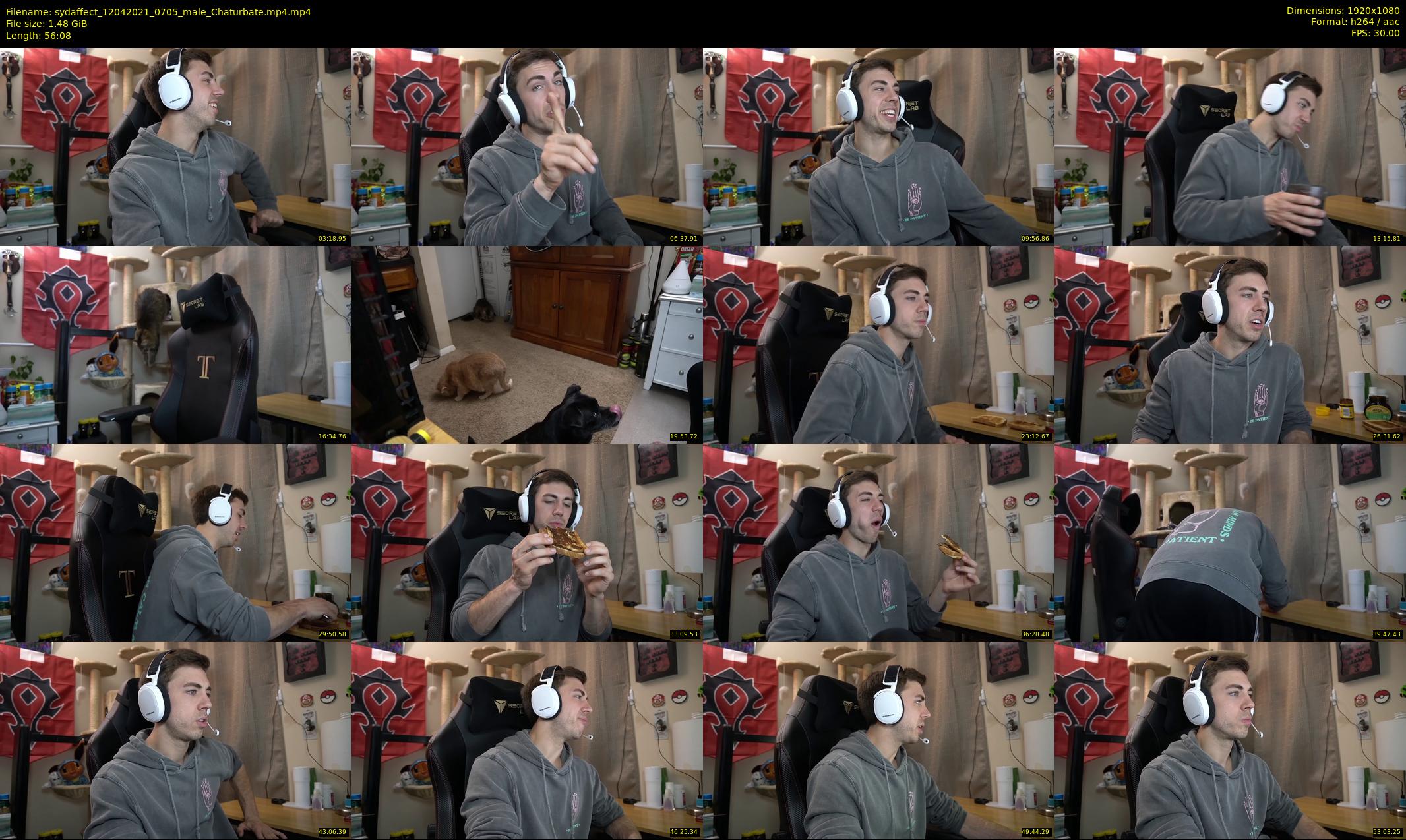 sydaffect — 57 minute Chaturbate male cam show recording, 1080p, Apr 12, 2021