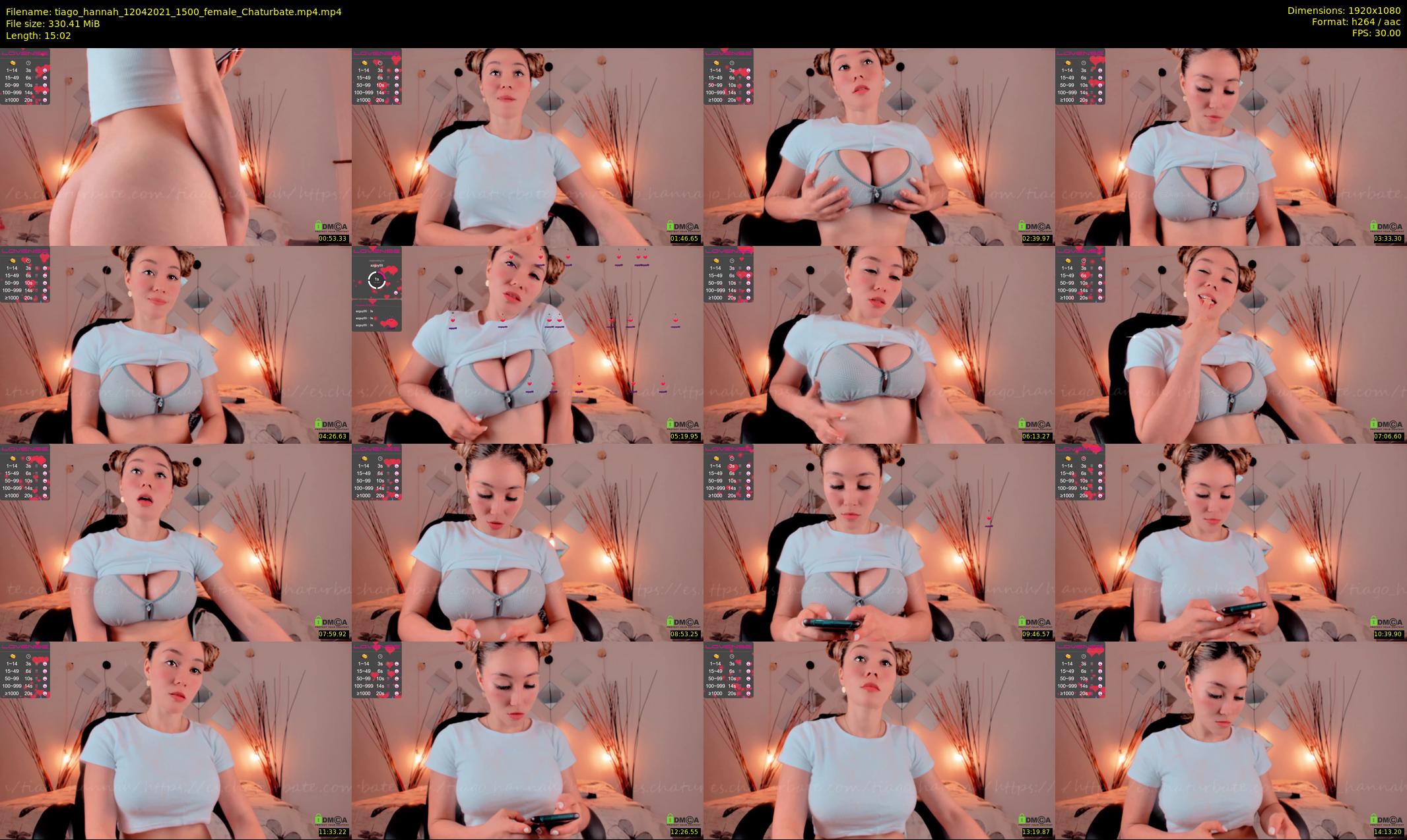 tiago_hannah — 16 minute Chaturbate couple cam show recording, 1080p, Apr 12, 2021