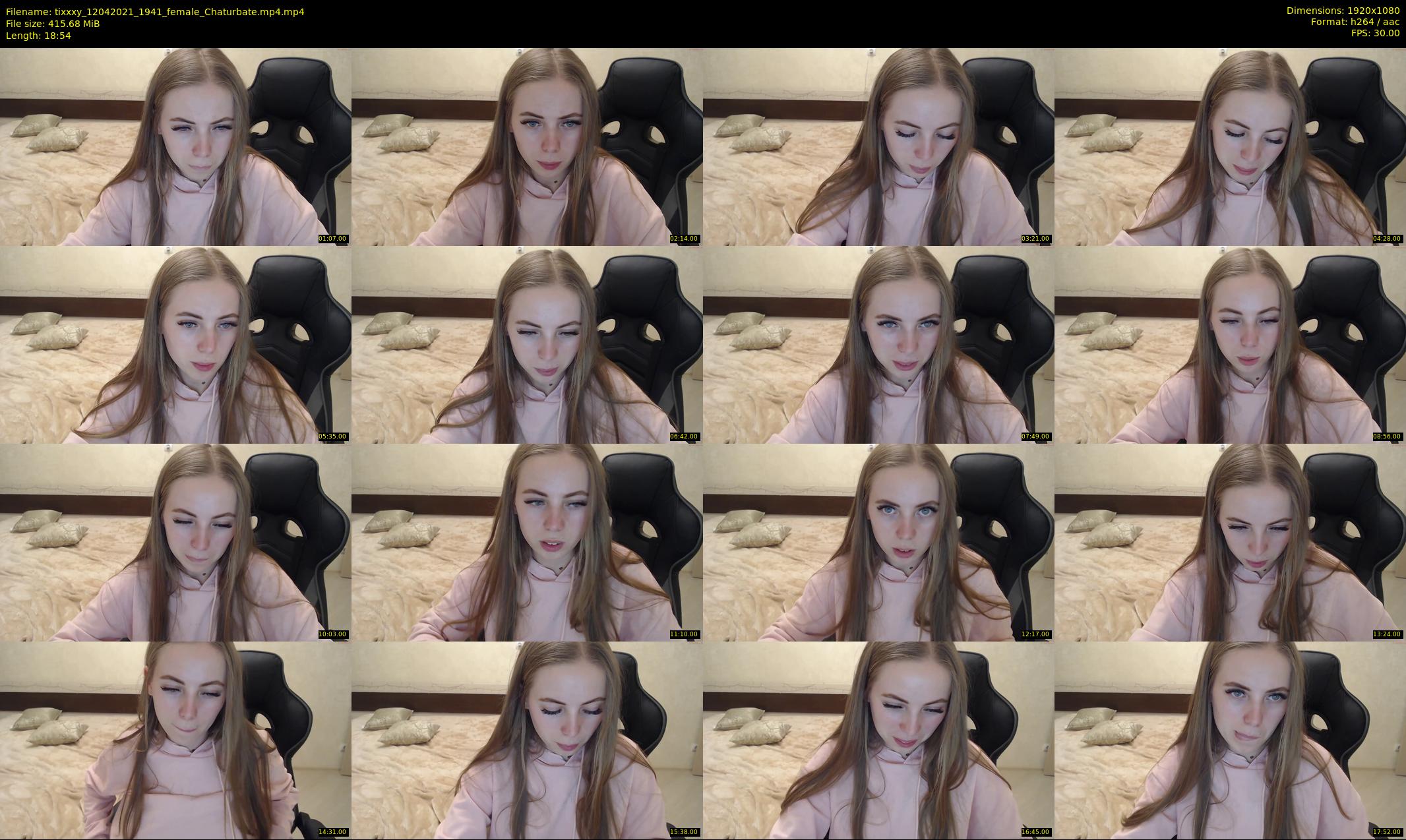 tixxxy — 19 minute Chaturbate female cam show recording, 1080p, Apr 12, 2021