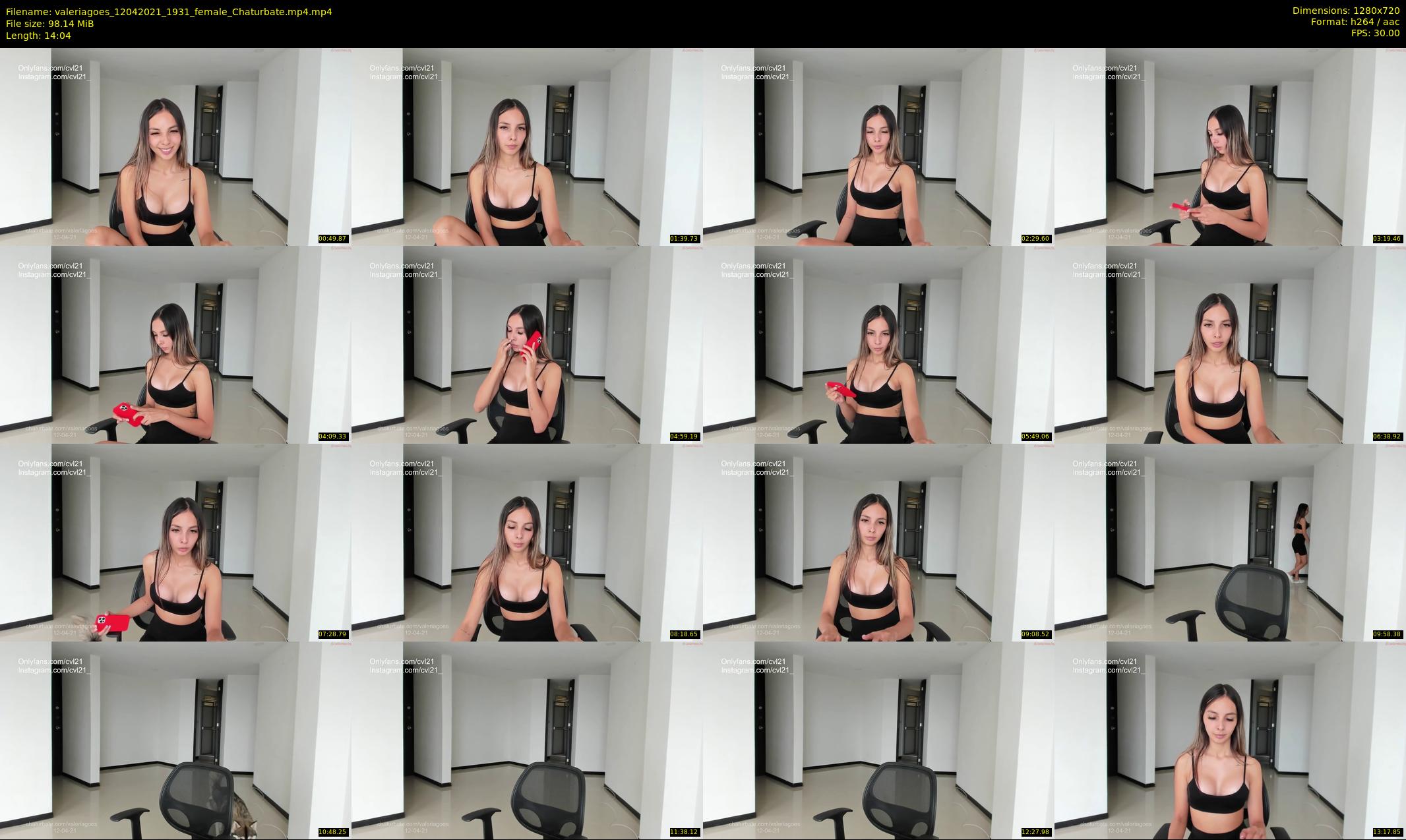 valeriagoes — 15 minute Chaturbate female cam show recording, 720p, Apr 12, 2021