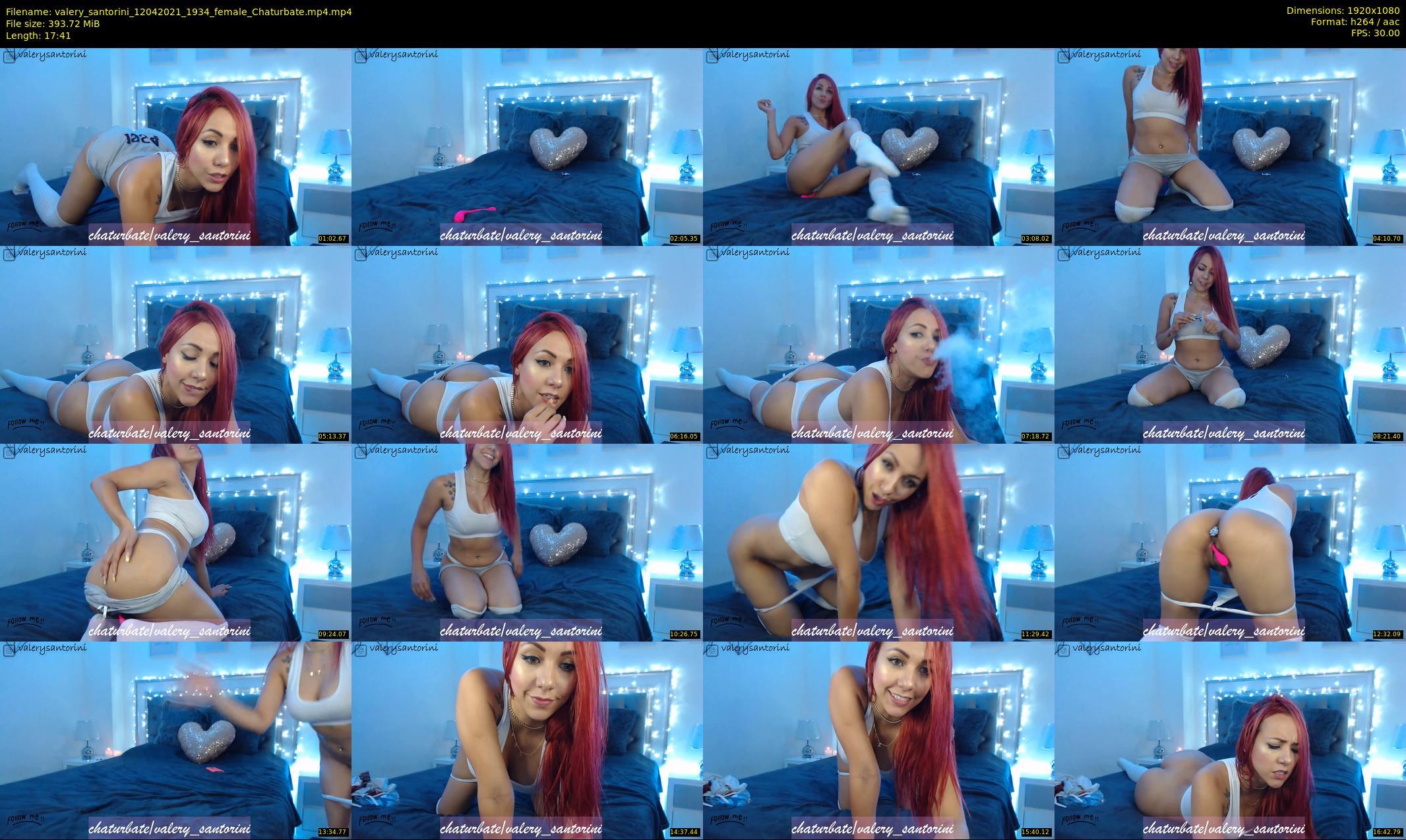 valery_santorini — 18 minute Chaturbate female cam show recording, 1080p, Apr 12, 2021