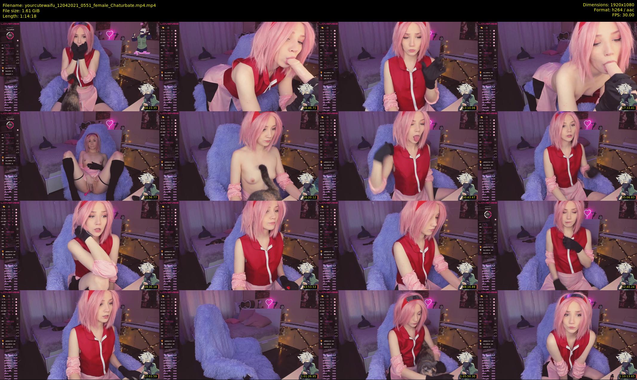 yourcutewaifu — 75 minute Chaturbate female cam show recording, 1080p, Apr 12, 2021
