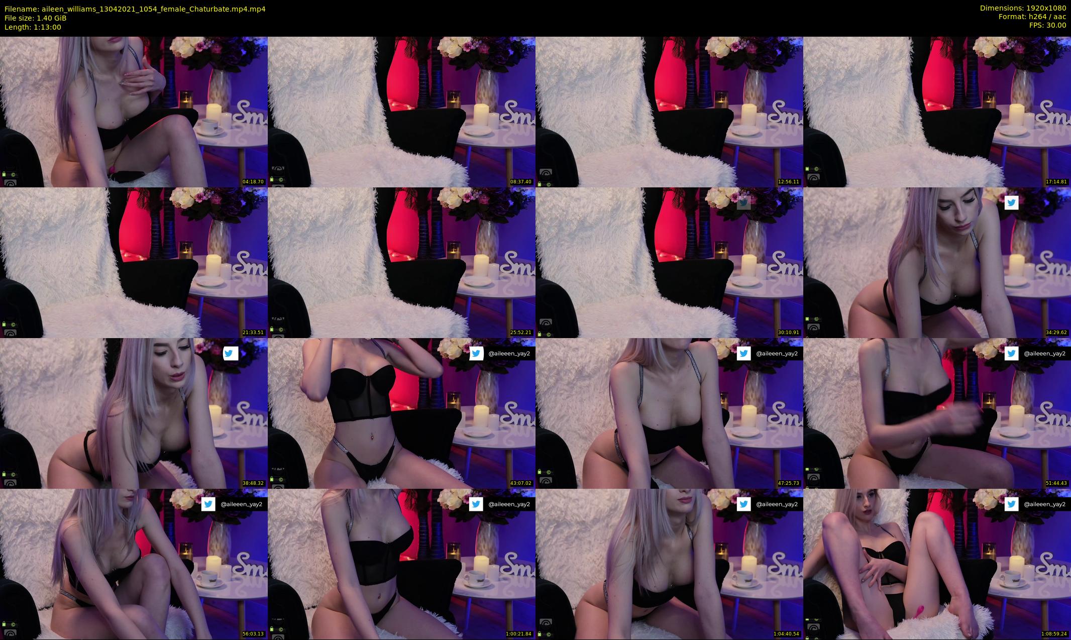 aileen_williams — 73 minute Chaturbate female cam show recording, 1080p, Apr 13, 2021