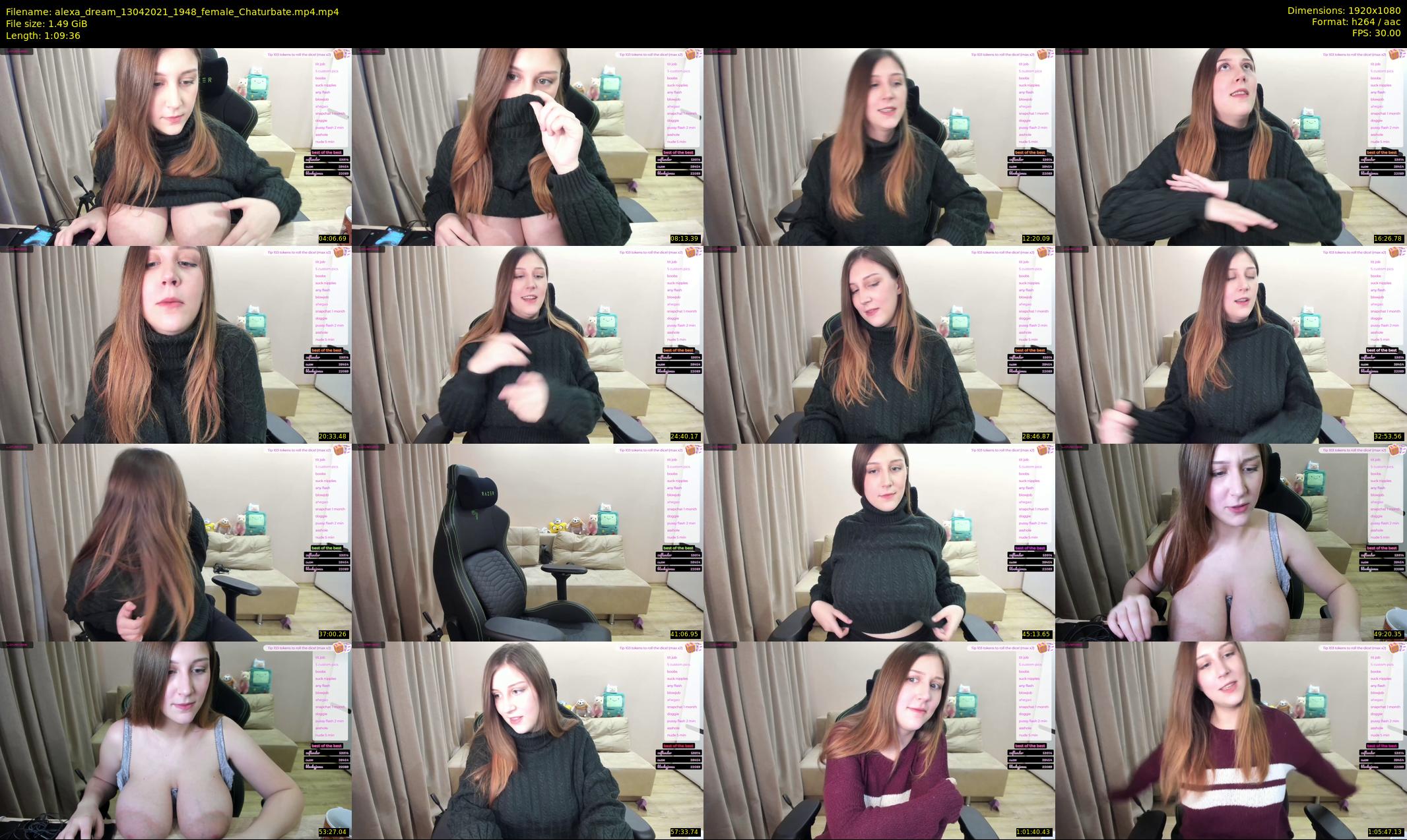 alexa_dream — 70 minute Chaturbate female cam show recording, 1080p, Apr 13, 2021