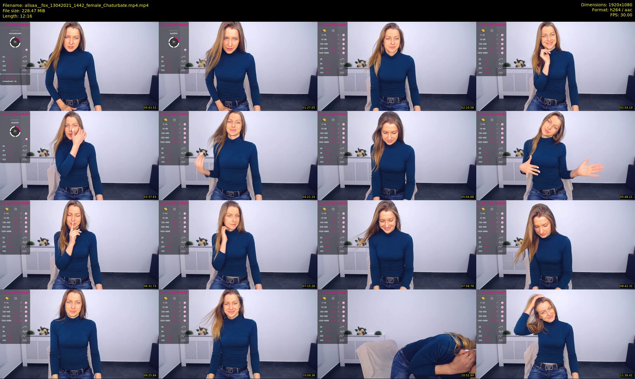 alisaa__fox — 13 minute Chaturbate female cam show recording, 1080p, Apr 13, 2021