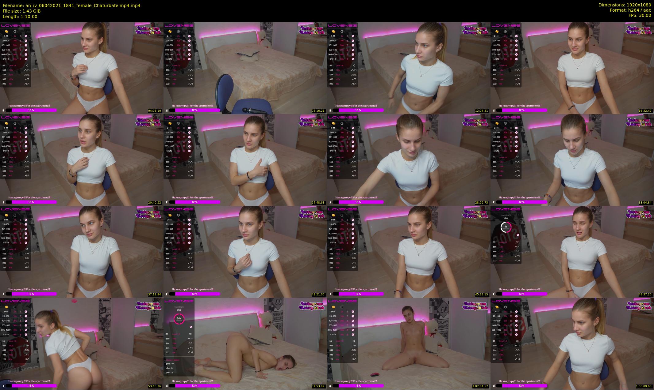 an_iv — 70 minute Chaturbate female cam show recording, 1080p, Apr 6, 2021