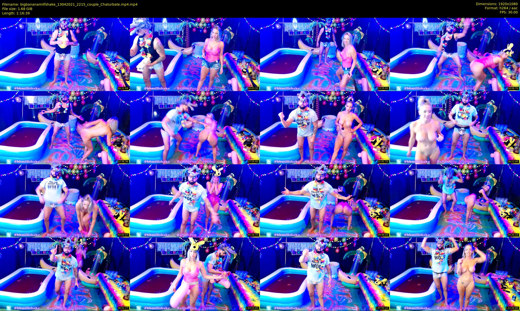 bigbananamilfshake — 77 minute Chaturbate couple cam show recording, 1080p, Apr 13, 2021