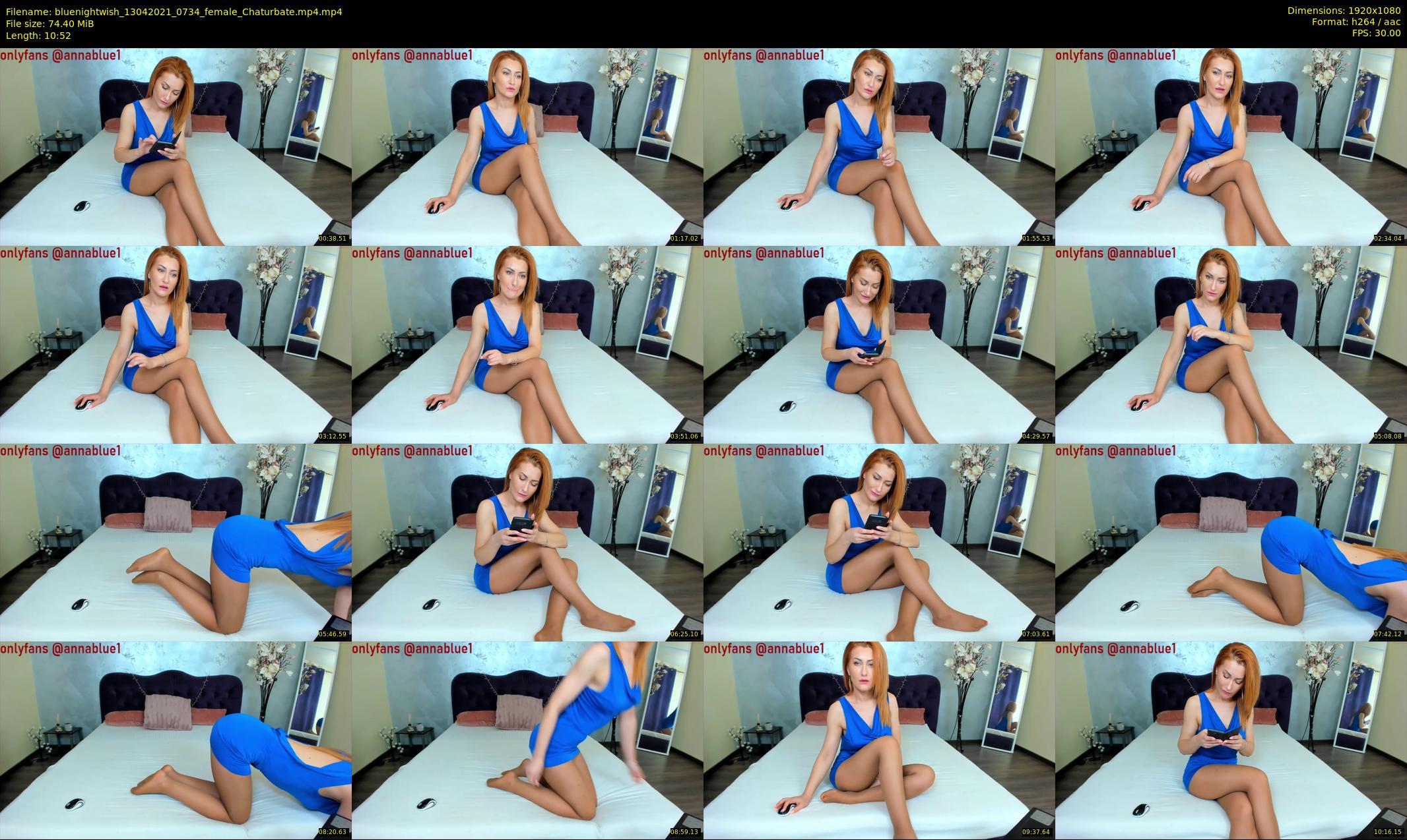 bluenightwish — 11 minute Chaturbate female cam show recording, 1080p, Apr 13, 2021