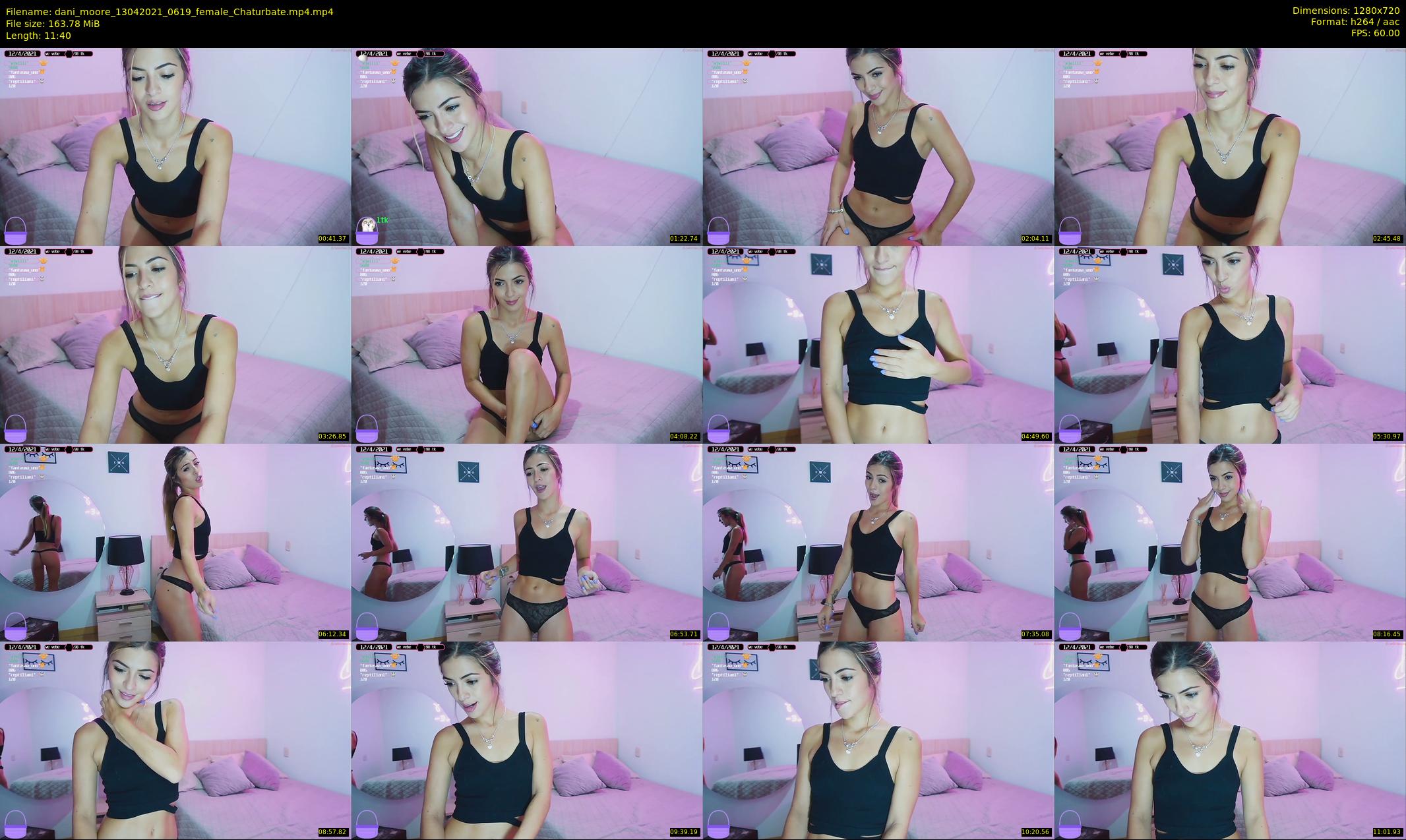 dani_moore — 12 minute Chaturbate female cam show recording, 720p, Apr 13, 2021
