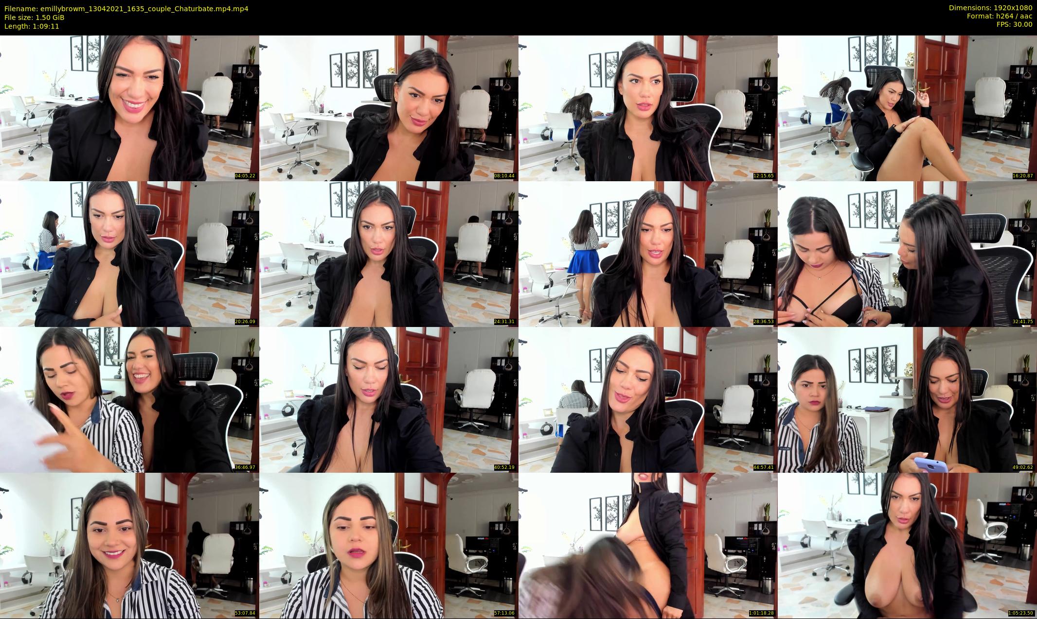 emillybrowm — 70 minute Chaturbate couple cam show recording, 1080p, Apr 13, 2021