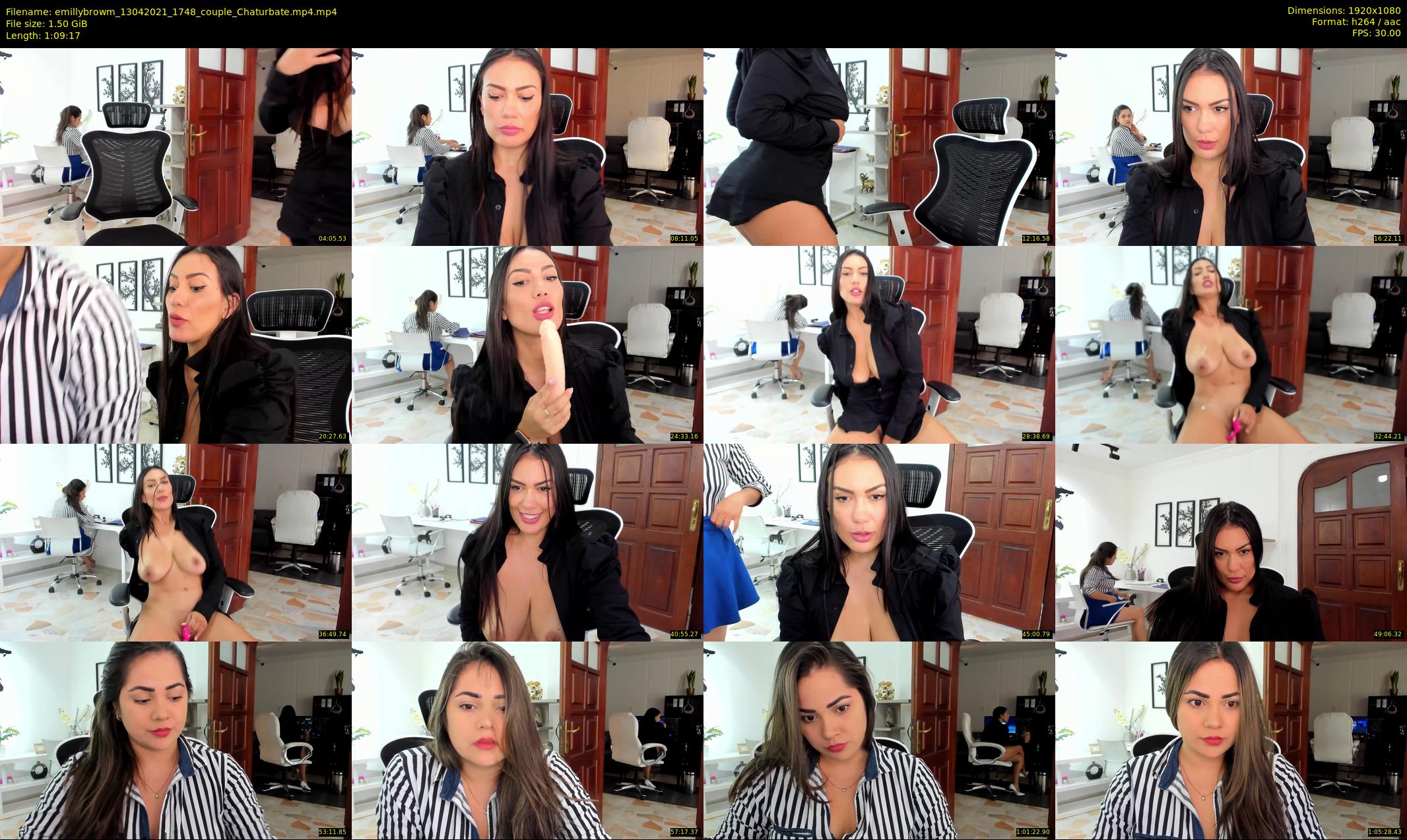 emillybrowm — 70 minute Chaturbate couple cam show recording, 1080p, Apr 13, 2021