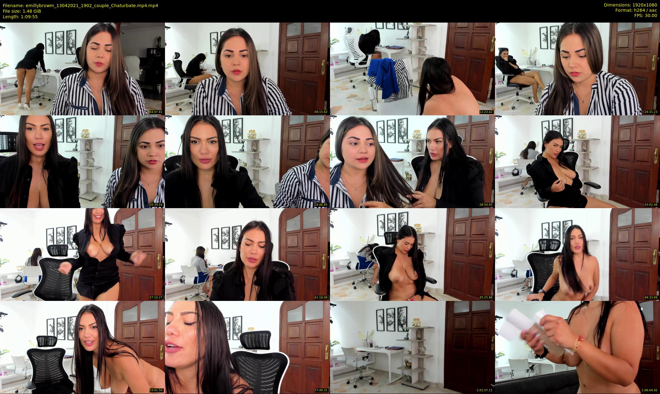 emillybrowm — 70 minute Chaturbate couple cam show recording, 1080p, Apr 13, 2021