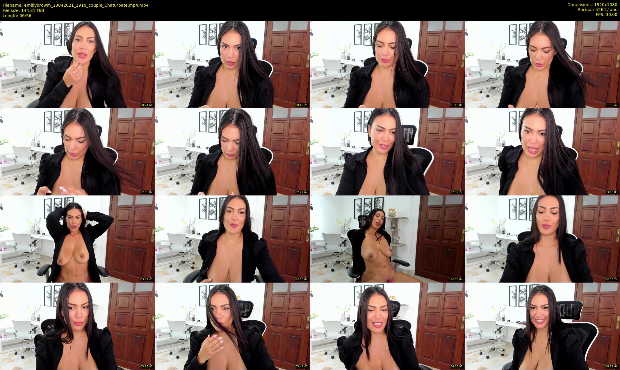 emillybrowm — 7 minute Chaturbate couple cam show recording, 1080p, Apr 13, 2021