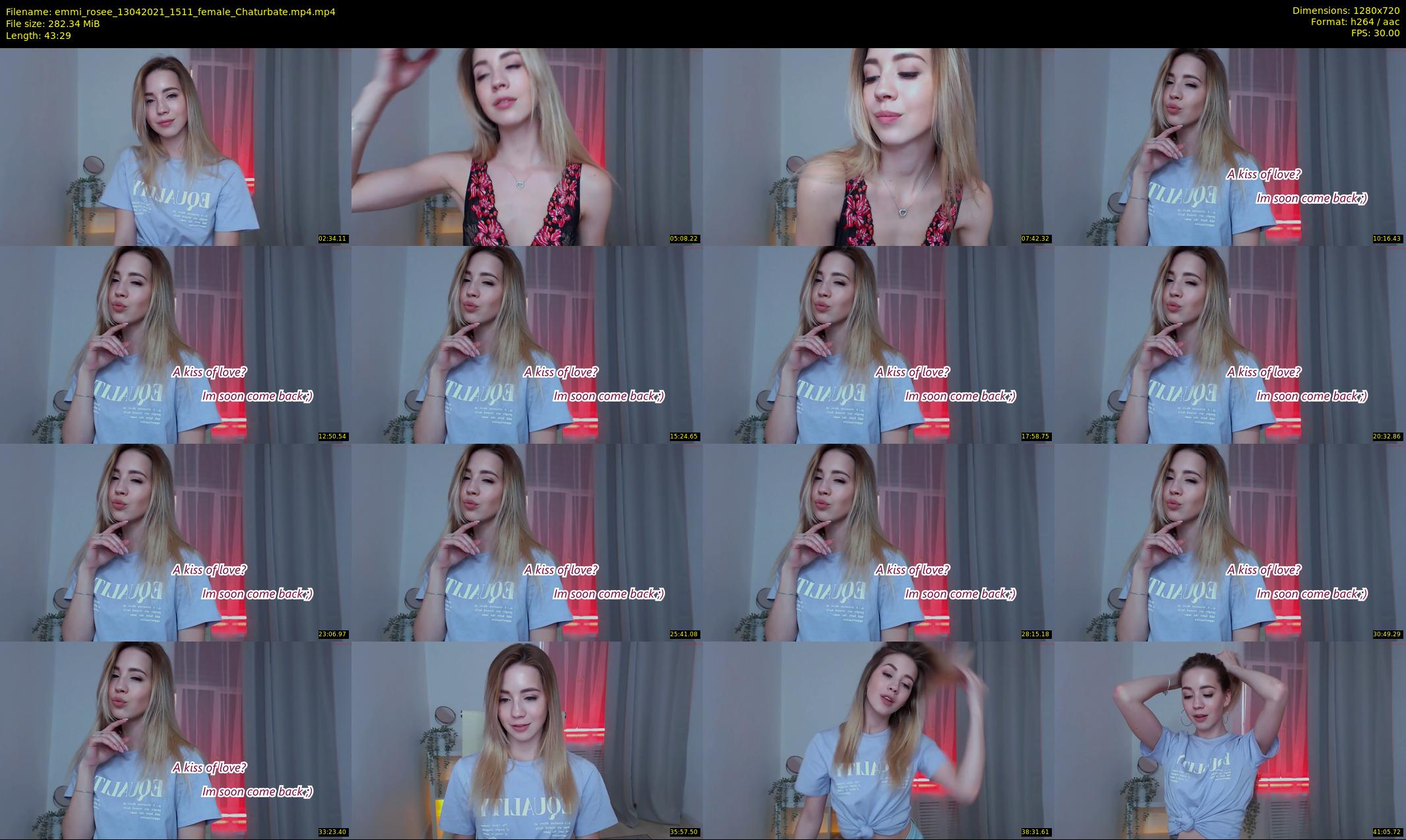 emmi_rosee — 44 minute Chaturbate female cam show recording, 720p, Apr 13, 2021