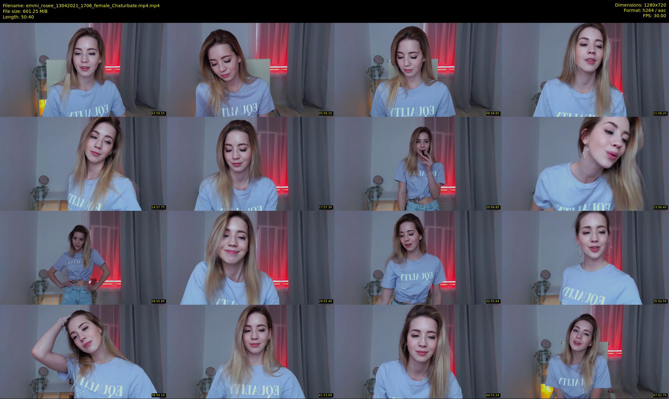 emmi_rosee — 51 minute Chaturbate female cam show recording, 720p, Apr 13, 2021
