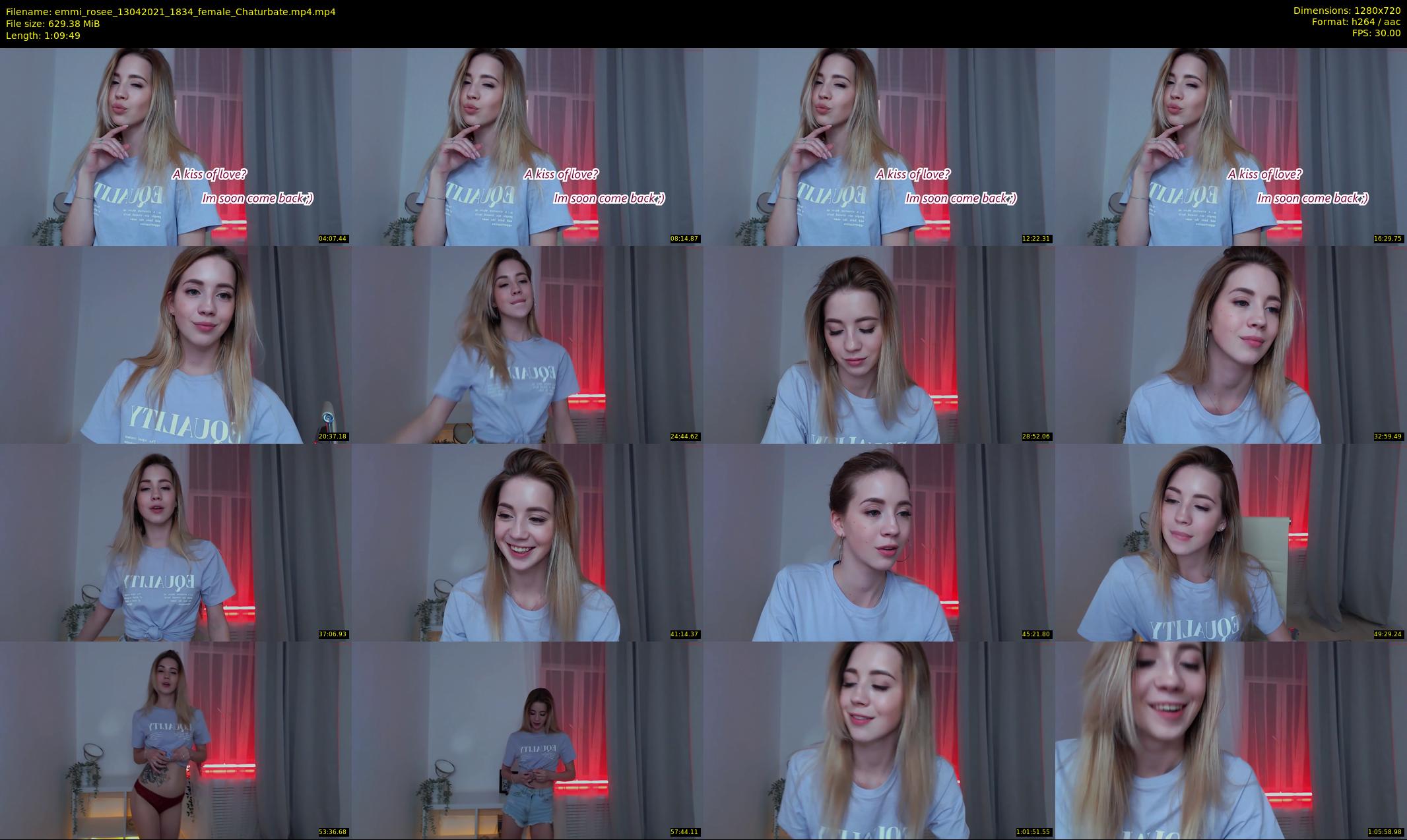 emmi_rosee — 70 minute Chaturbate female cam show recording, 720p, Apr 13, 2021