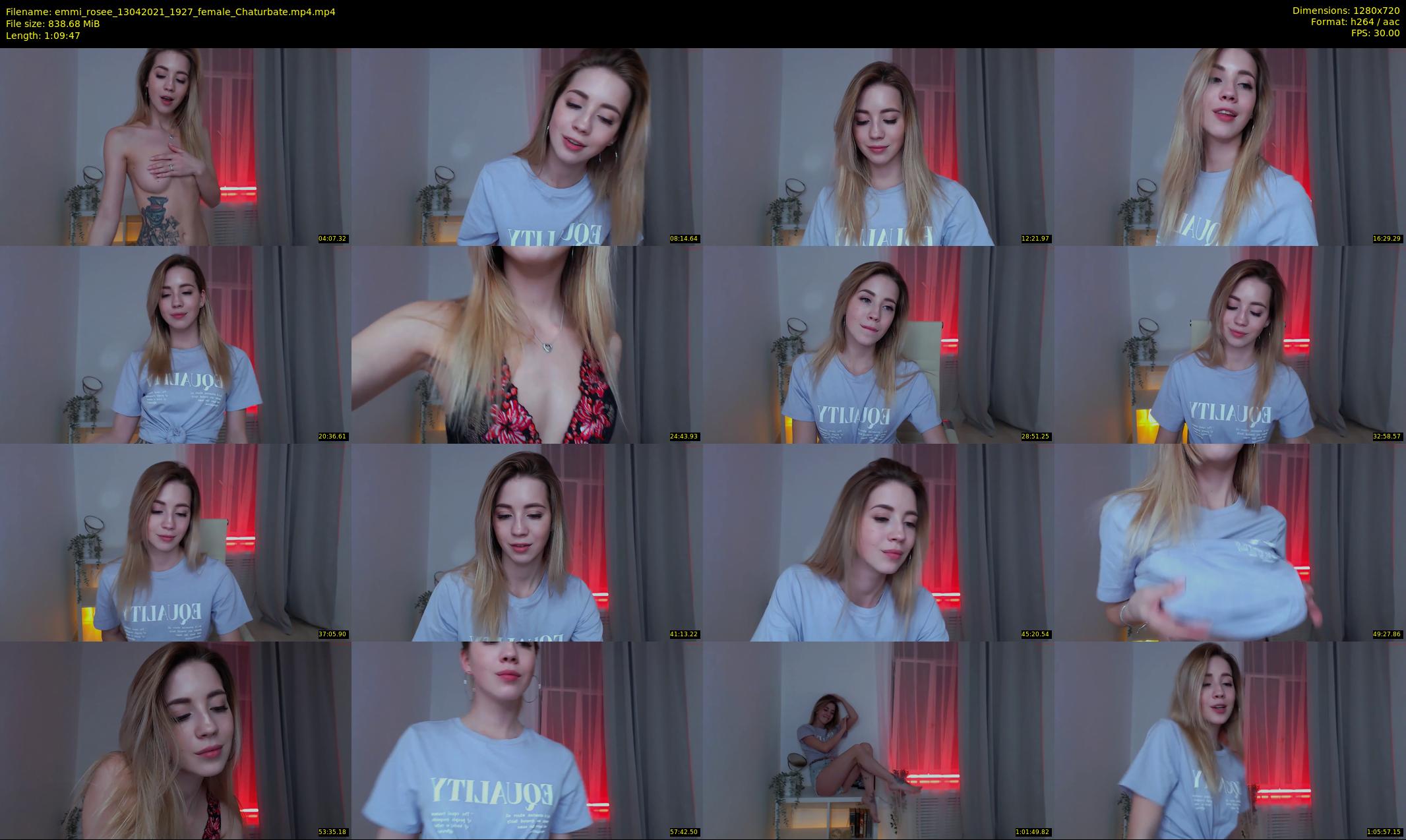emmi_rosee — 70 minute Chaturbate female cam show recording, 720p, Apr 13, 2021