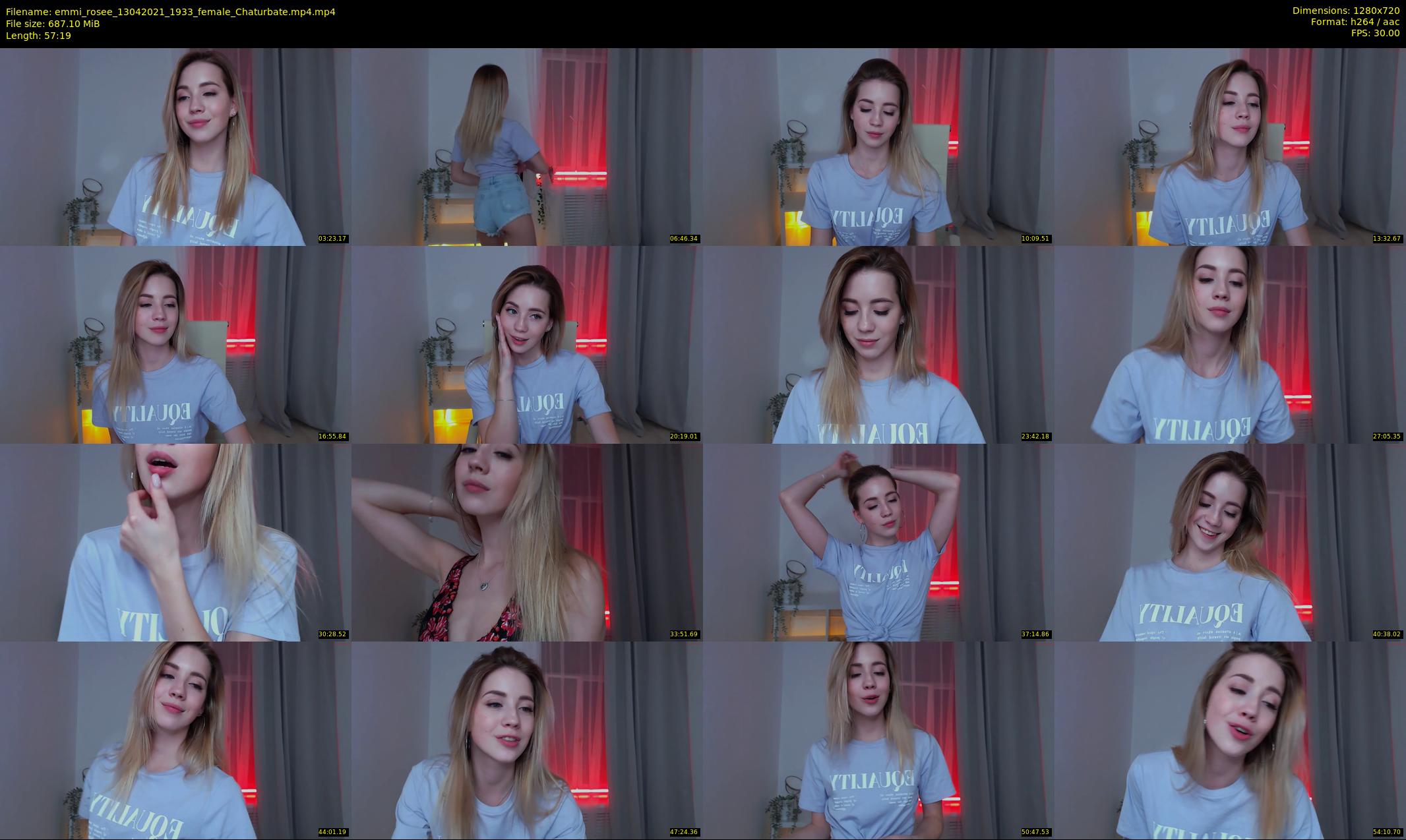 emmi_rosee — 58 minute Chaturbate female cam show recording, 720p, Apr 13, 2021