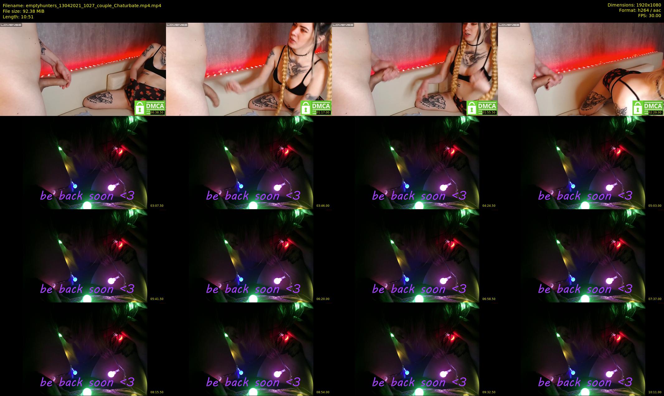 emptyhunters — 11 minute Chaturbate couple cam show recording, 1080p, Apr 13, 2021