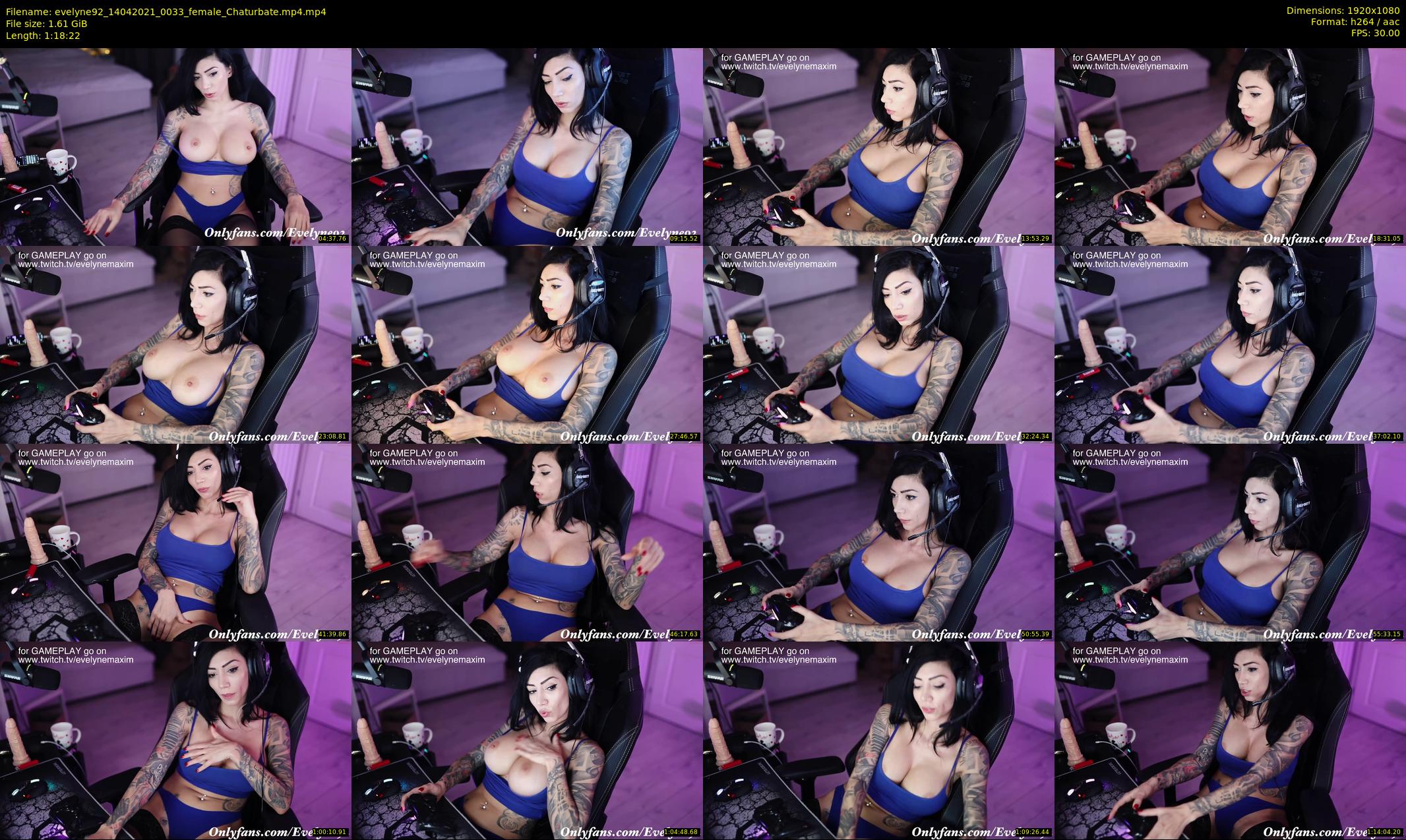 evelyne92 — 79 minute Chaturbate female cam show recording, 1080p, Apr 14, 2021