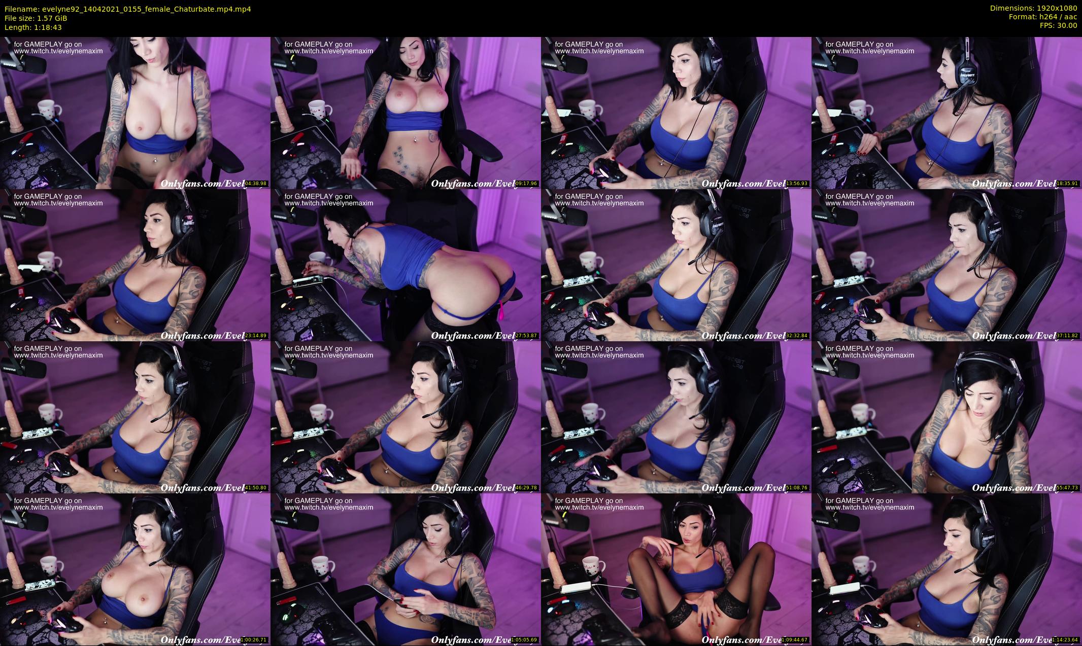 evelyne92 — 79 minute Chaturbate female cam show recording, 1080p, Apr 14, 2021