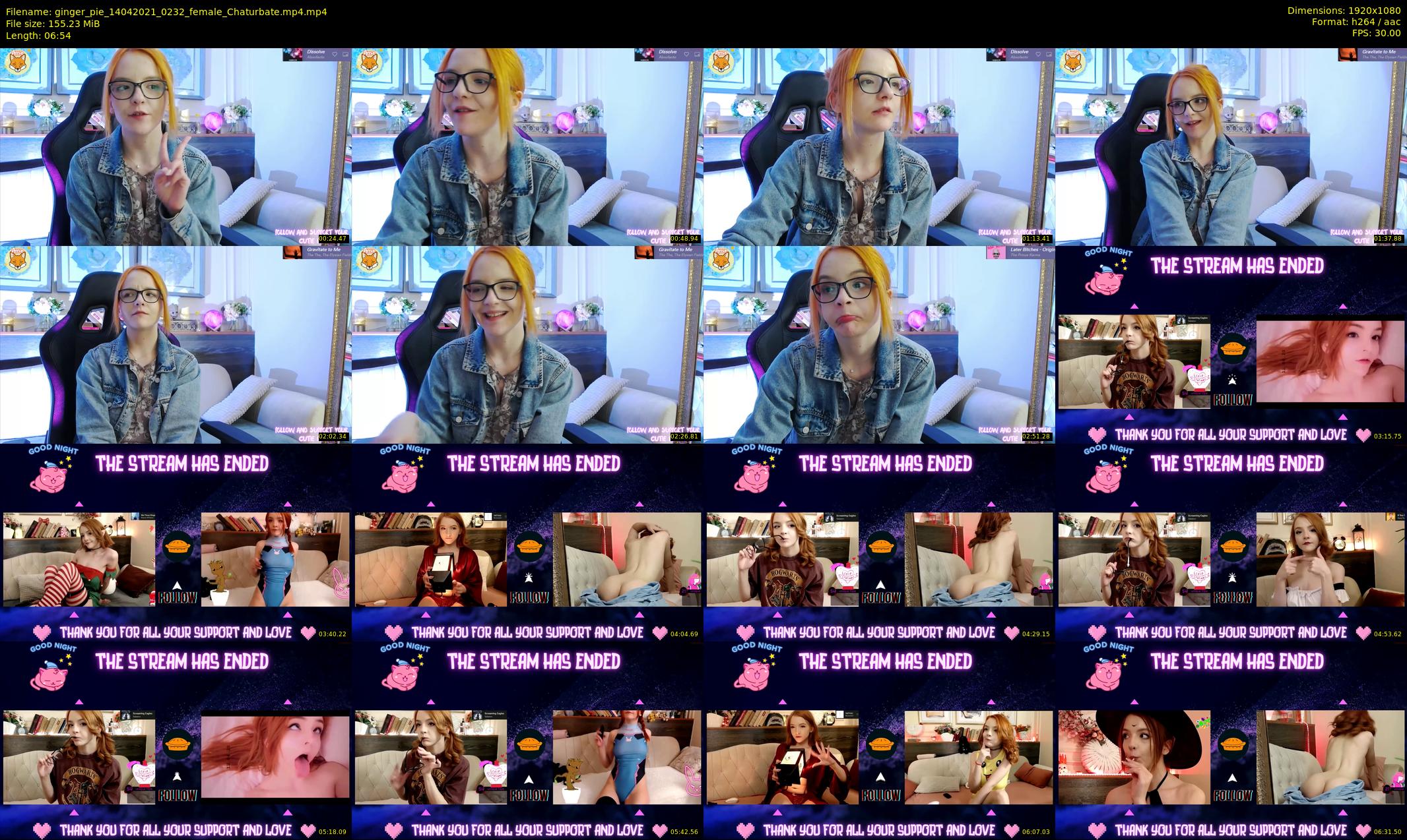 ginger_pie — 7 minute Chaturbate female cam show recording, 1080p, Apr 14, 2021