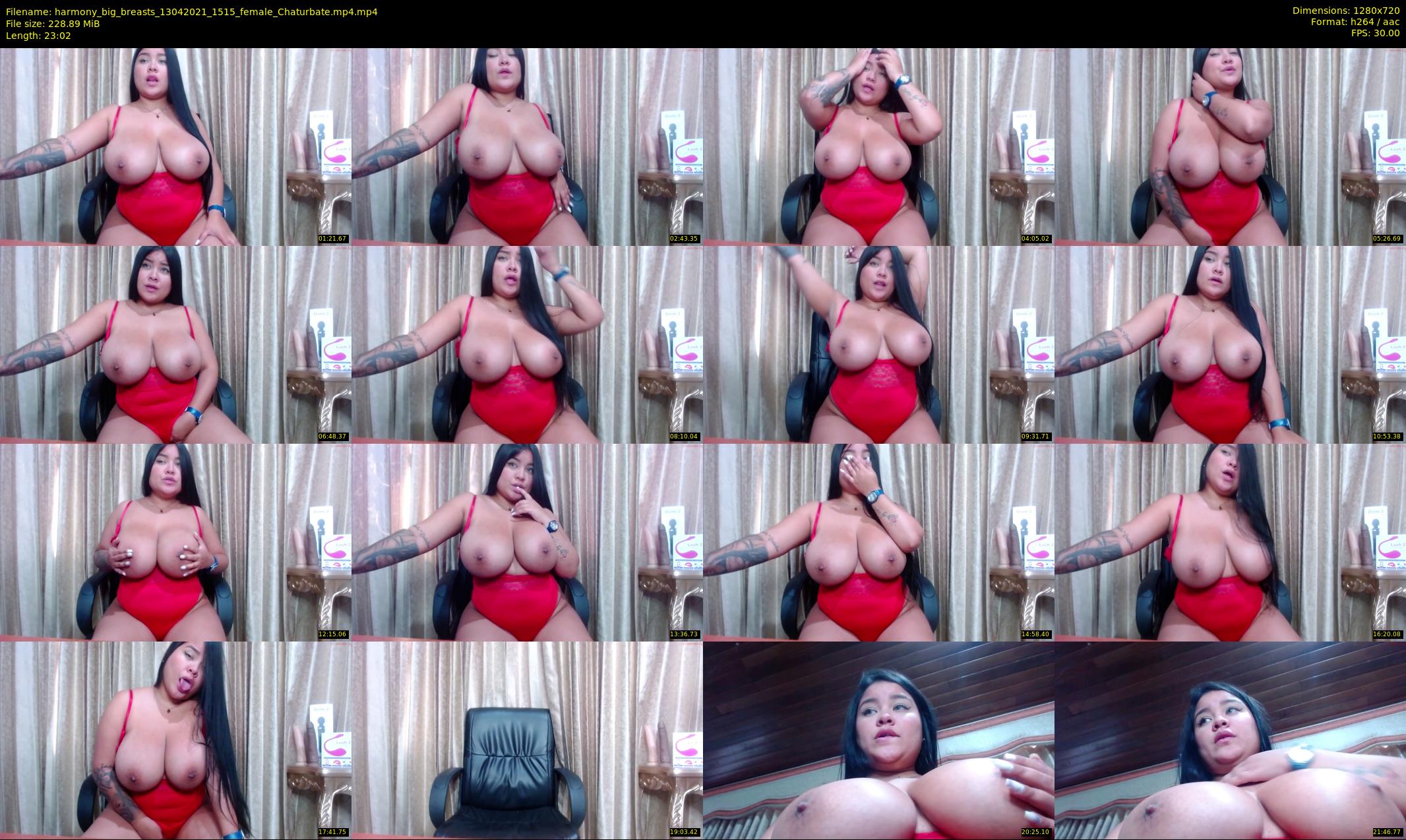 harmony_big_breasts — 24 minute Chaturbate female cam show recording, 720p, Apr 13, 2021